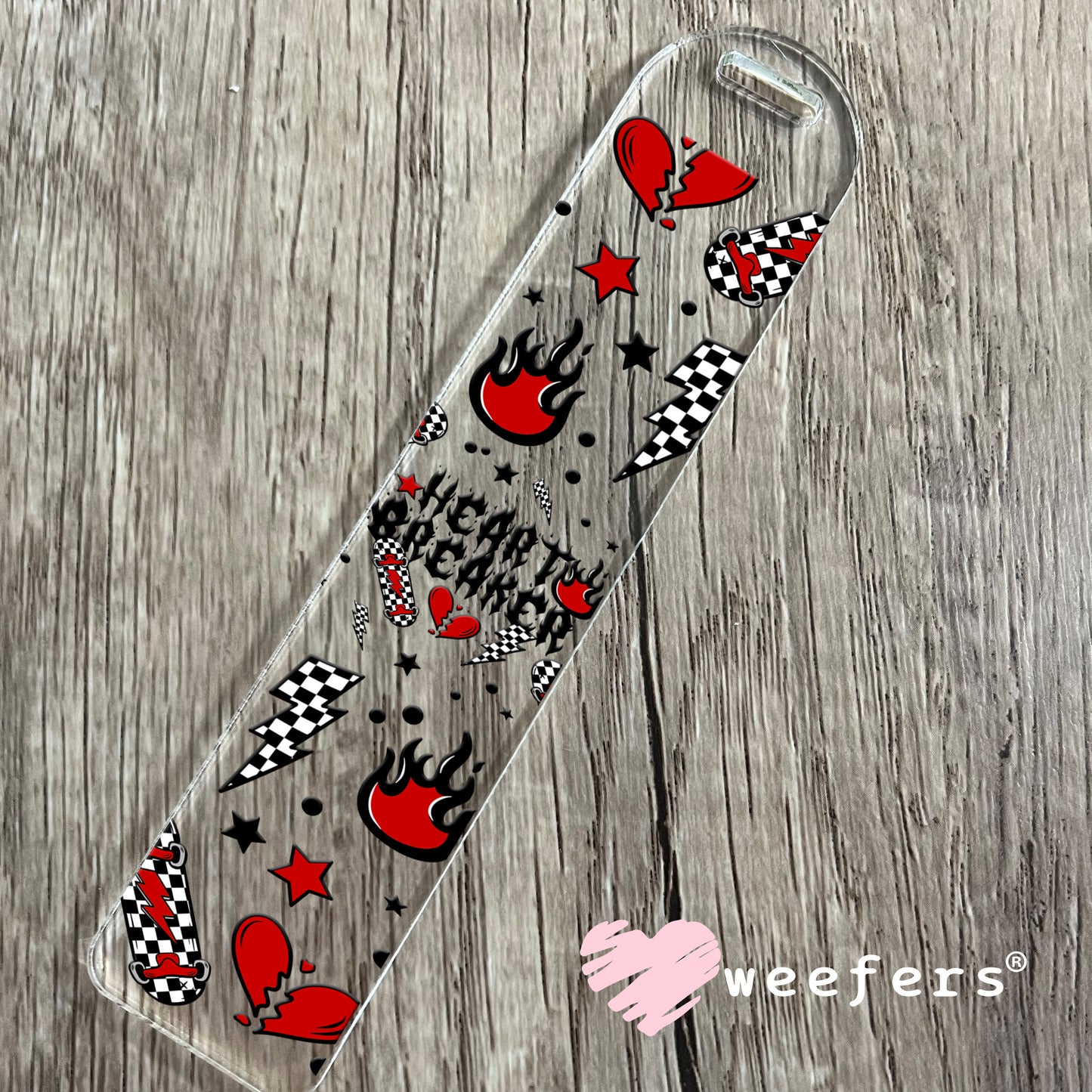 Heartbreaker Skateboard UV DTF Cup Wrap Bookmark Weefers