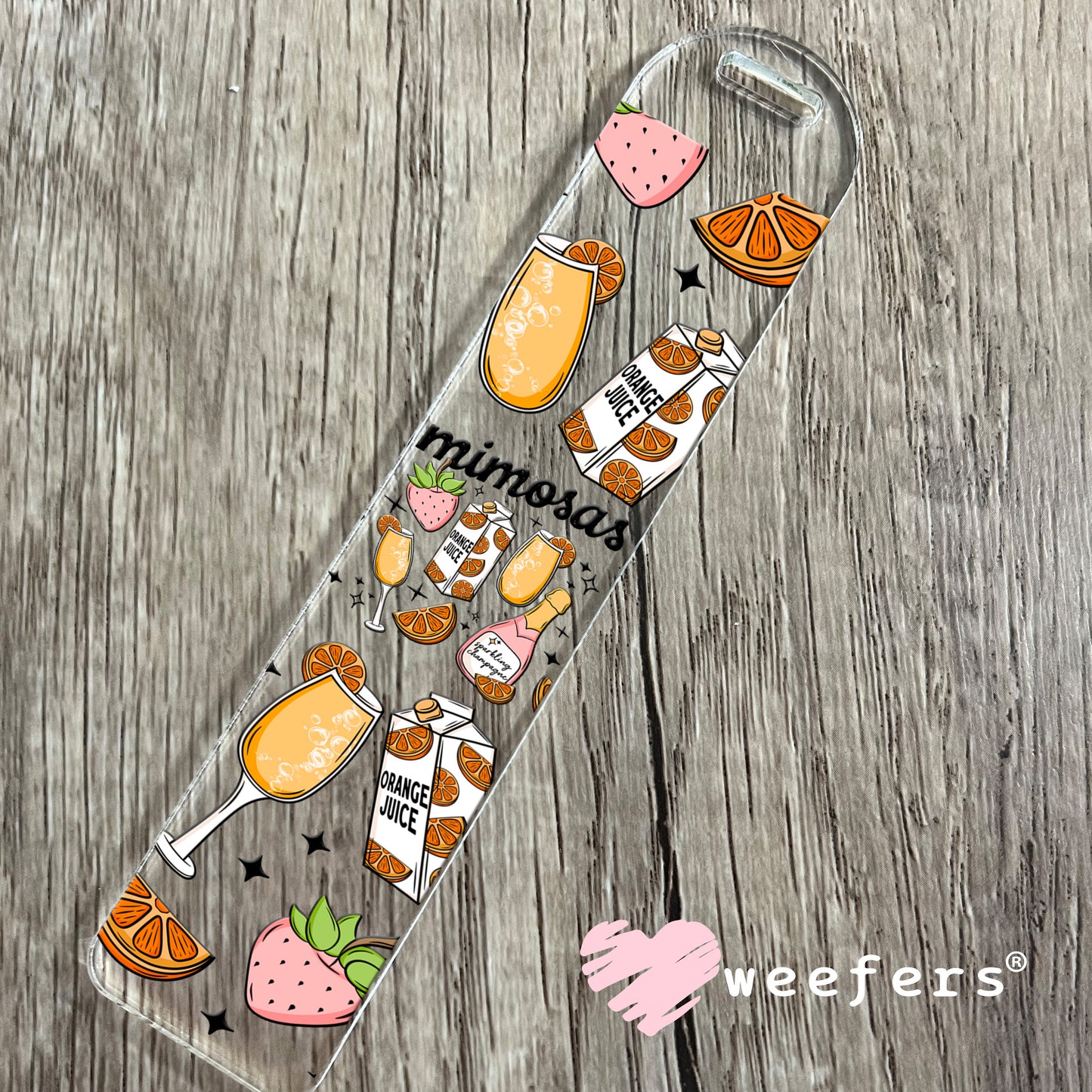 Mimosas Vibes UV DTF Cup Wrap Bookmark Weefers