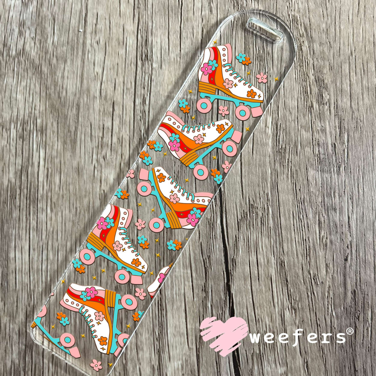 Disco Roller Skates UV DTF Cup Wrap Bookmark Weefers