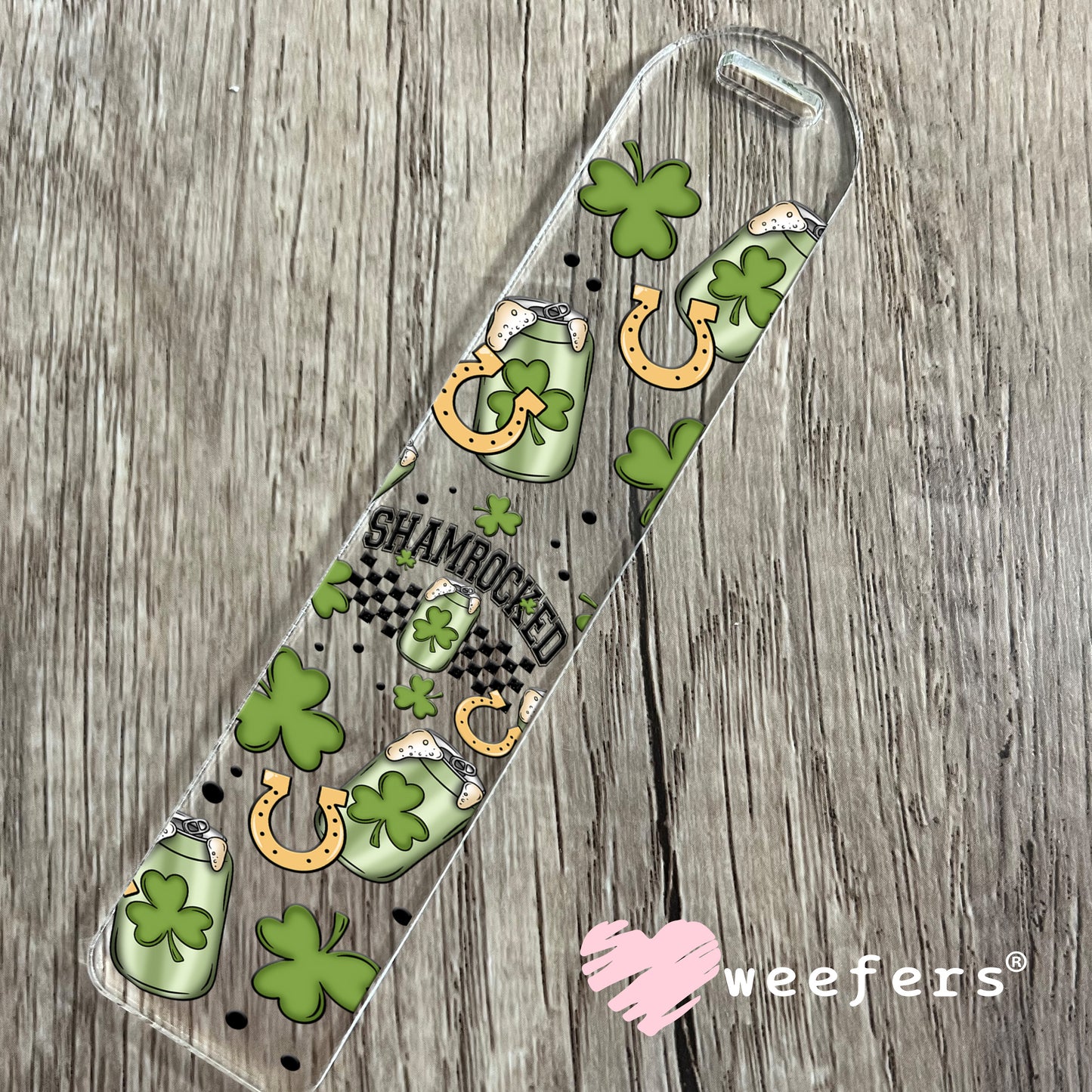 Shamrocked St. Patrick's Day UV DTF Cup Wrap Bookmark Weefers