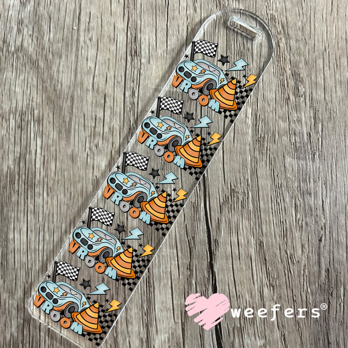 Vroom Car Racer UV DTF Decal Bookmark Weefers