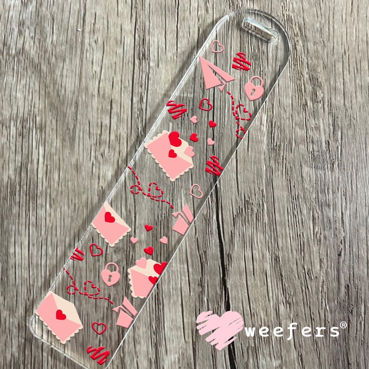 Love Letters UV DTF Cup Wrap Bookmark Weefers