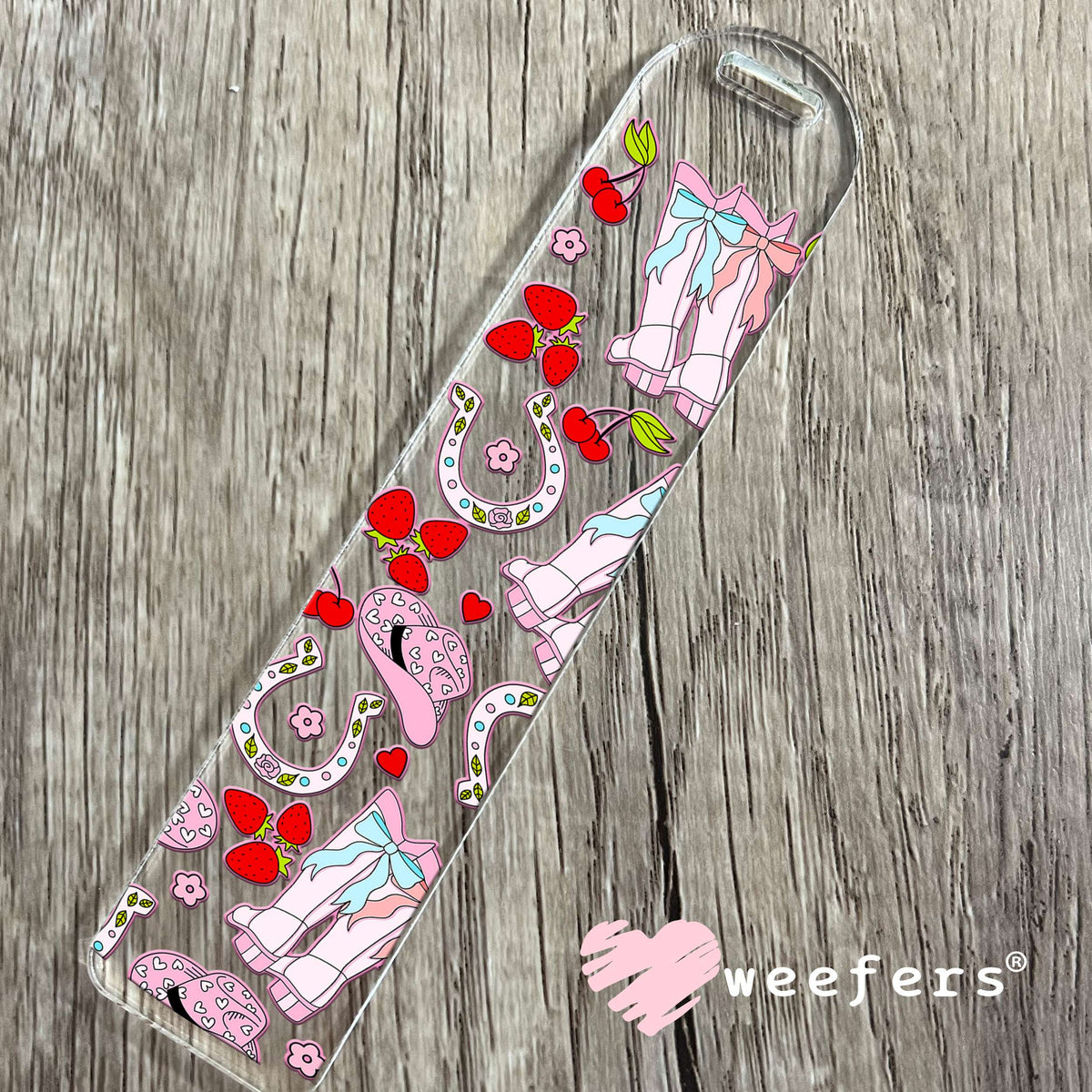 Girly Cowgirl Coquette Vibes UV DTF Cup Wrap Bookmark Weefers
