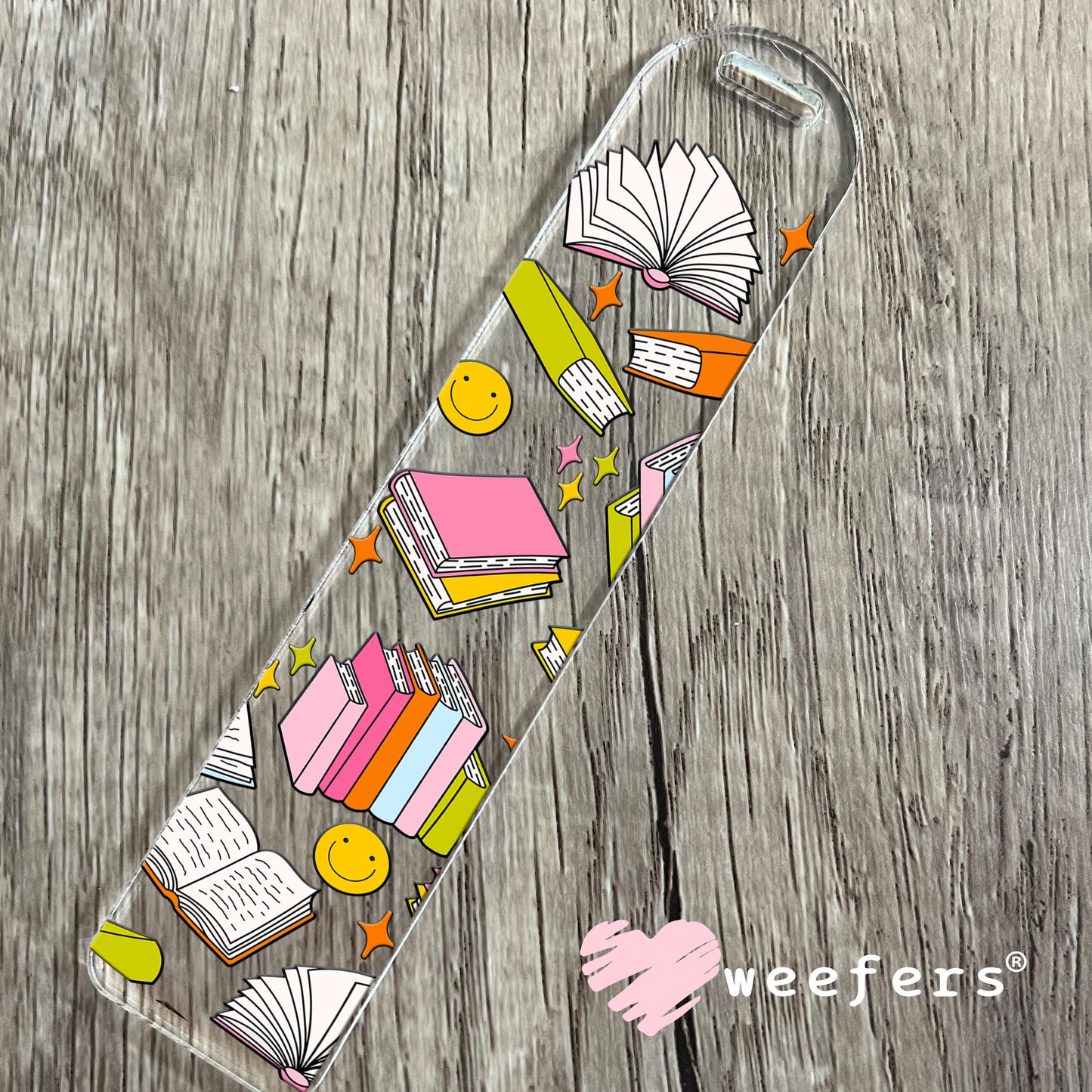 Book Lover Vibes UV DTF Cup Wrap Bookmark Weefers