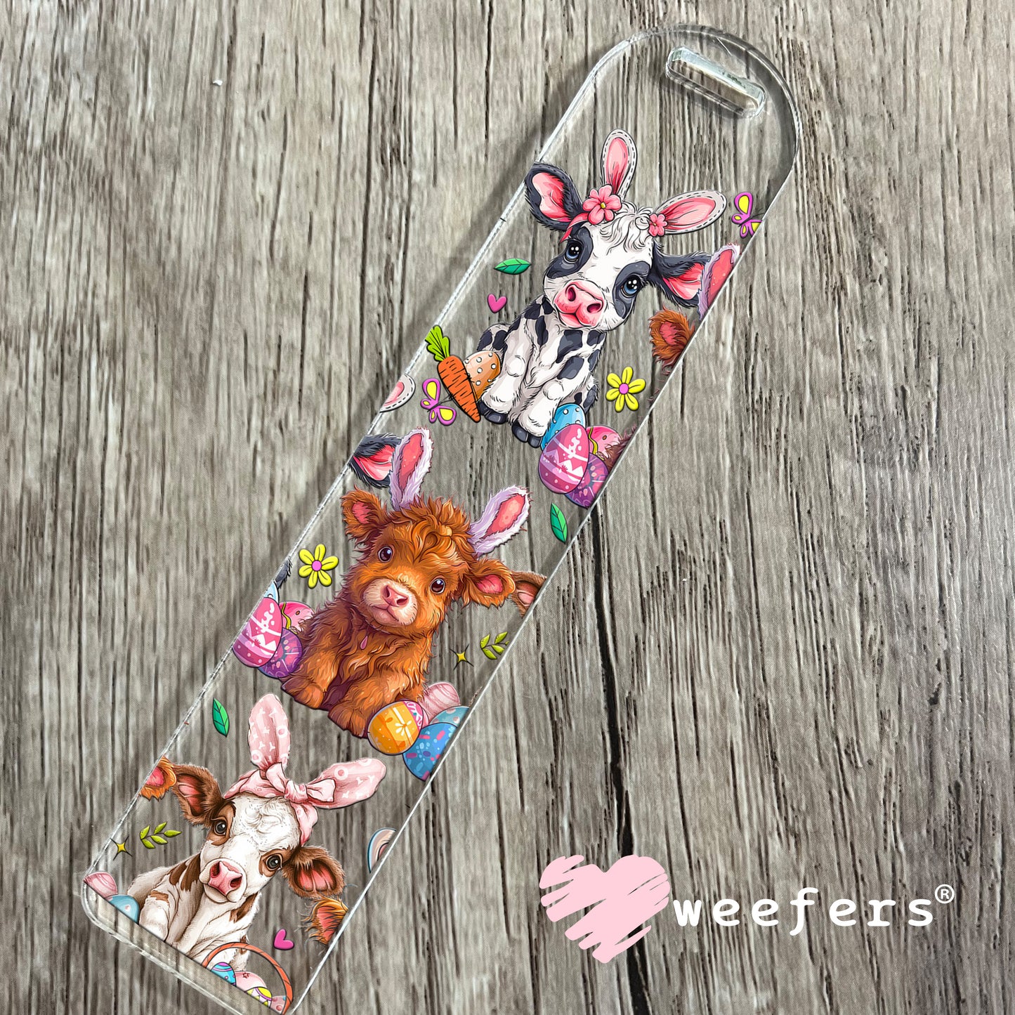 Easter Cow Friends UV DTF Cup Wrap Bookmark Weefers