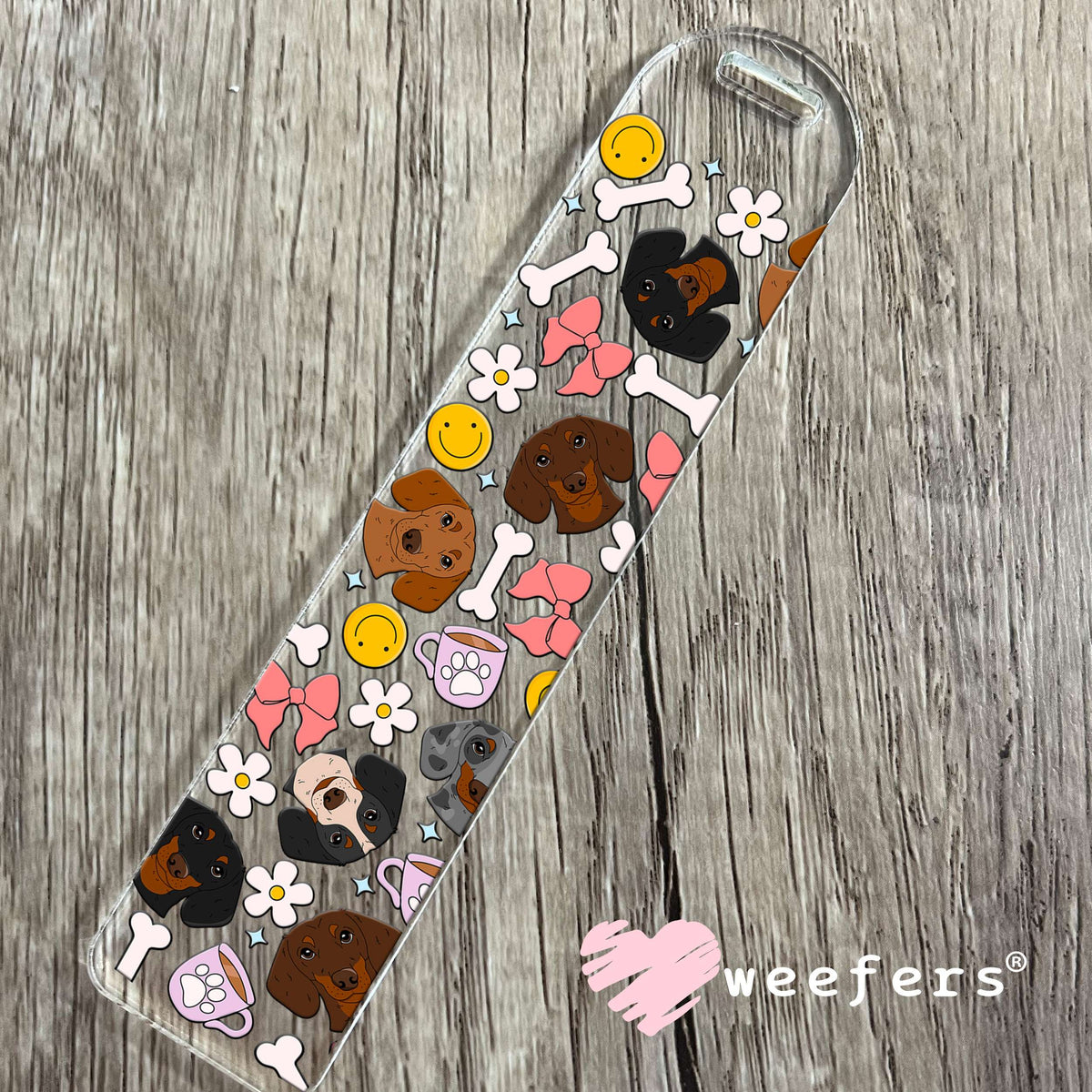 Dachshund Favorite Things UV DTF Cup Wrap Bookmark Weefers