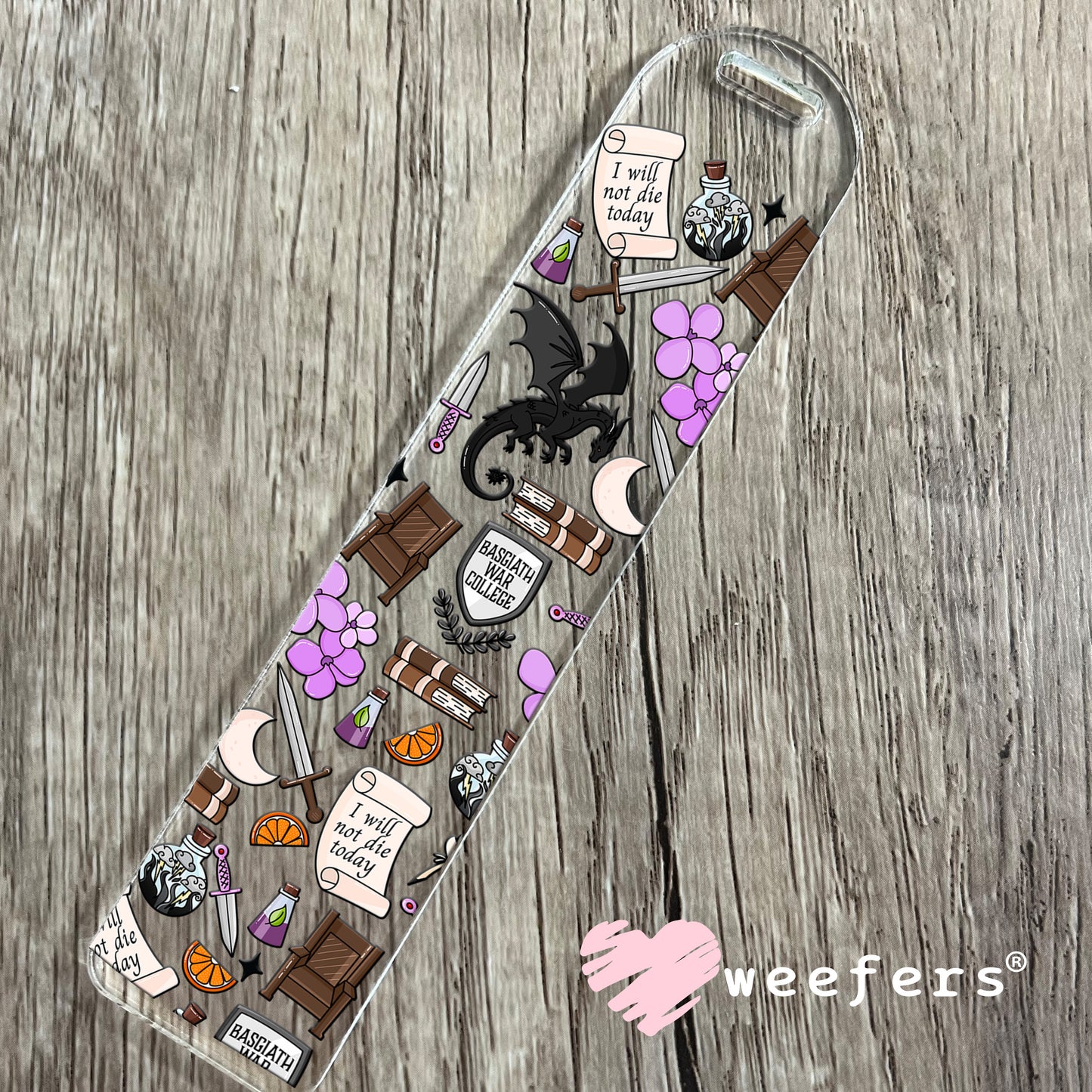 Fourth Wing Favorite Things UV DTF Cup Wrap Bookmark Weefers