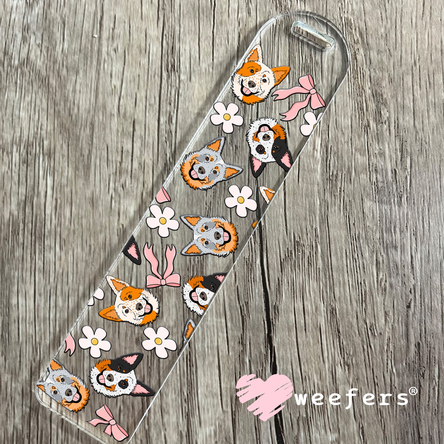 Heeler Favorite Things UV DTF Cup Wrap Bookmark Weefers