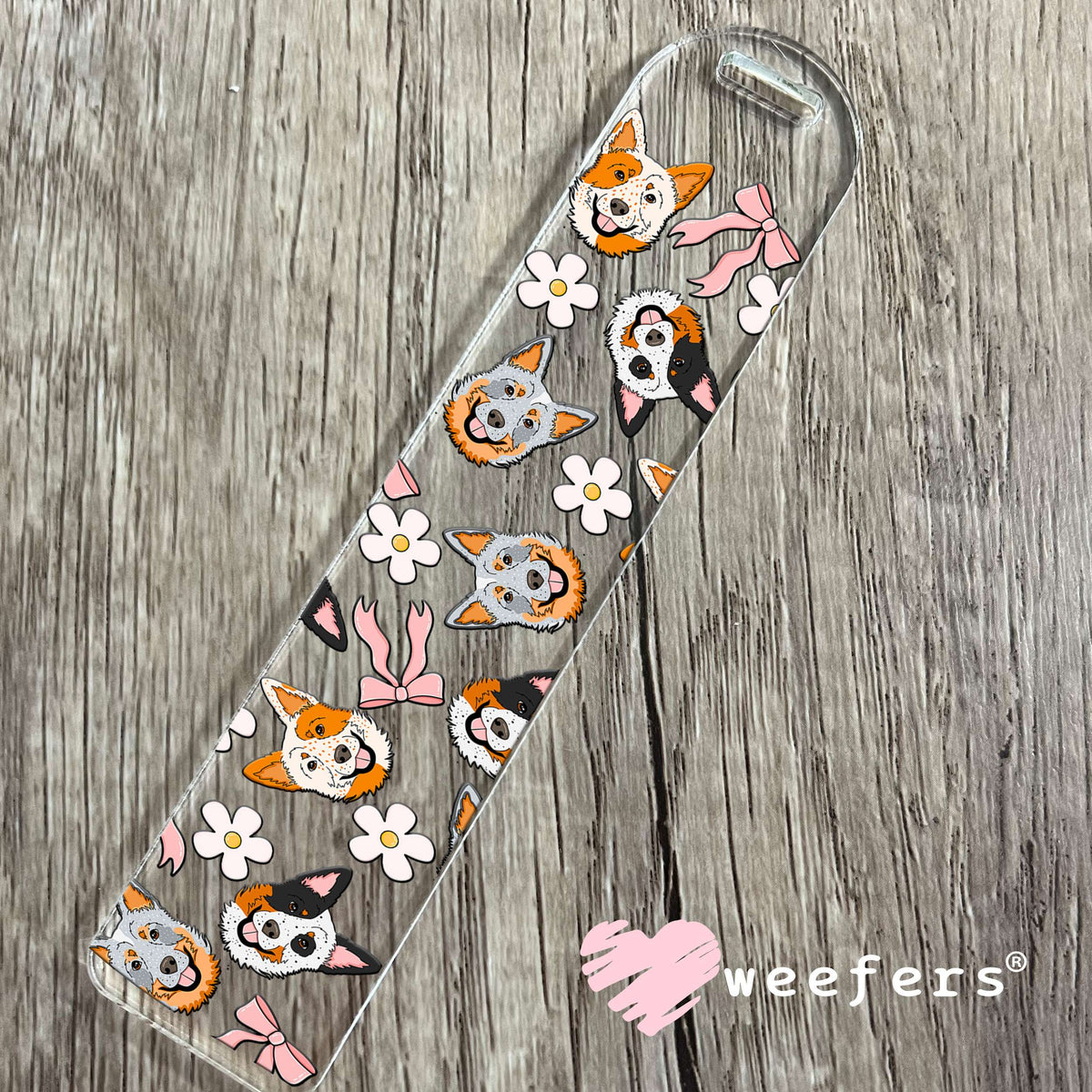 Heeler Favorite Things UV DTF Cup Wrap Bookmark Weefers