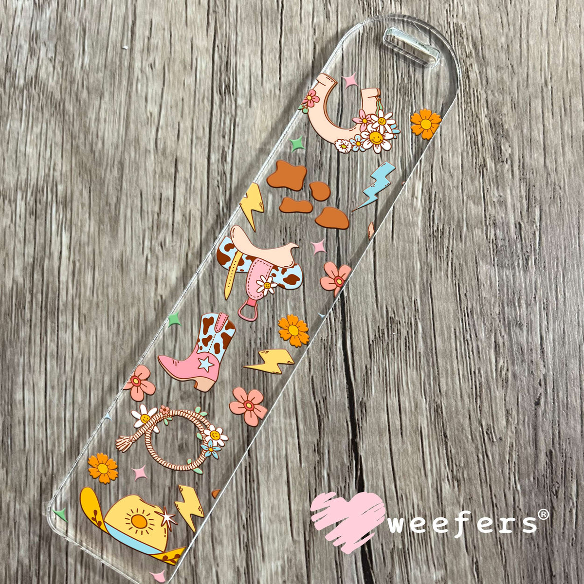 Girly Western Favorite Things UV DTF Cup Wrap Bookmark Weefers