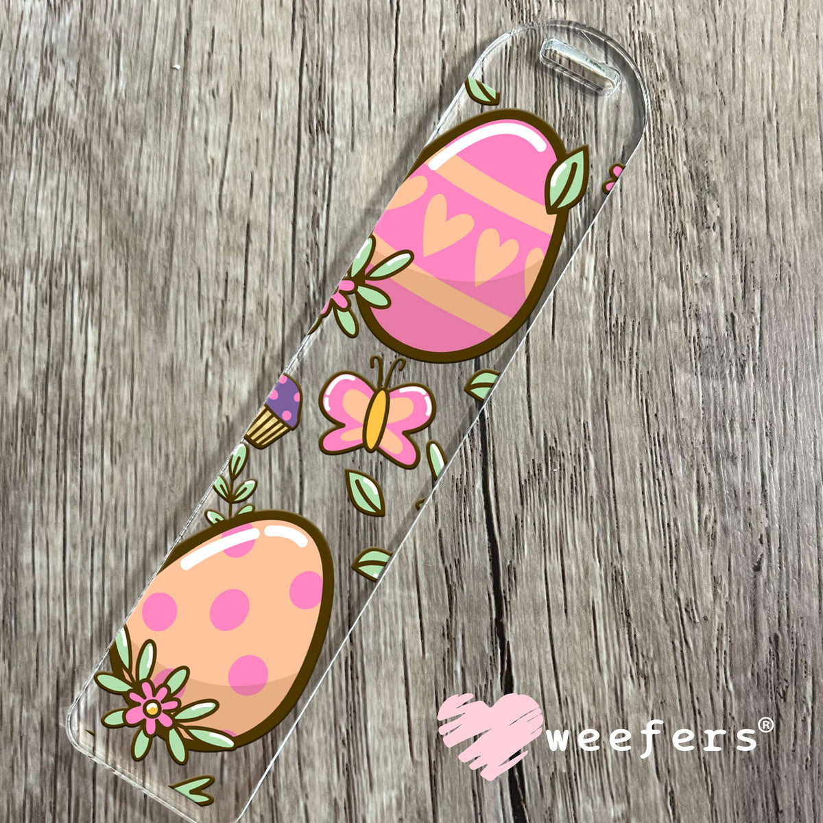 Easter Eggs and Butterflies Cow UV DTF Cup Wrap Bookmark Weefers