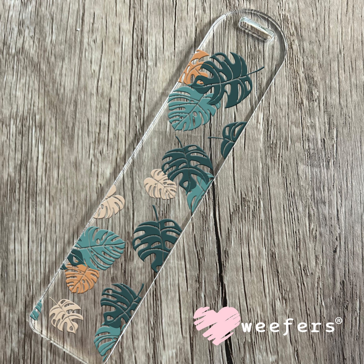 Monstera Leaves UV DTF Cup Wrap Bookmark Weefers