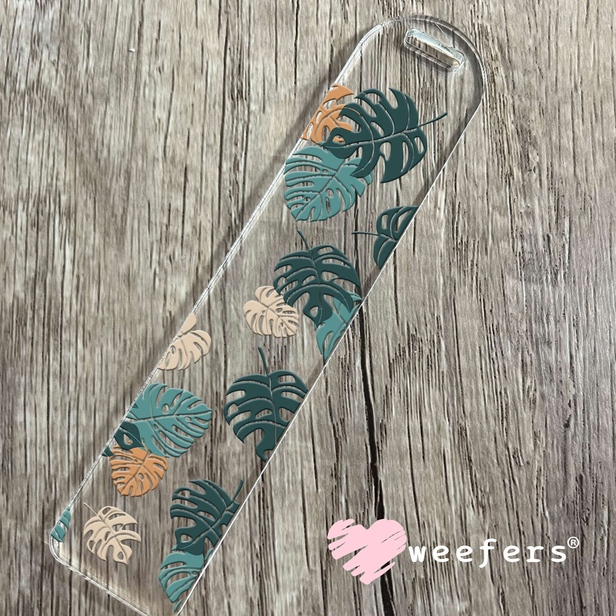 Monstera Leaves UV DTF Cup Wrap Bookmark Weefers