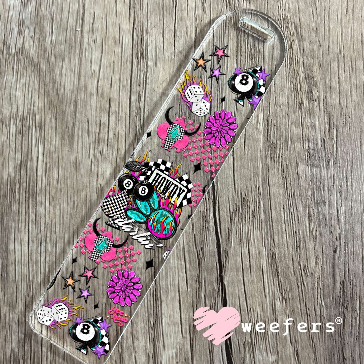Howdy Darlin UV DTF Cup Wrap - Weefers® Exclusive Bookmark Weefers