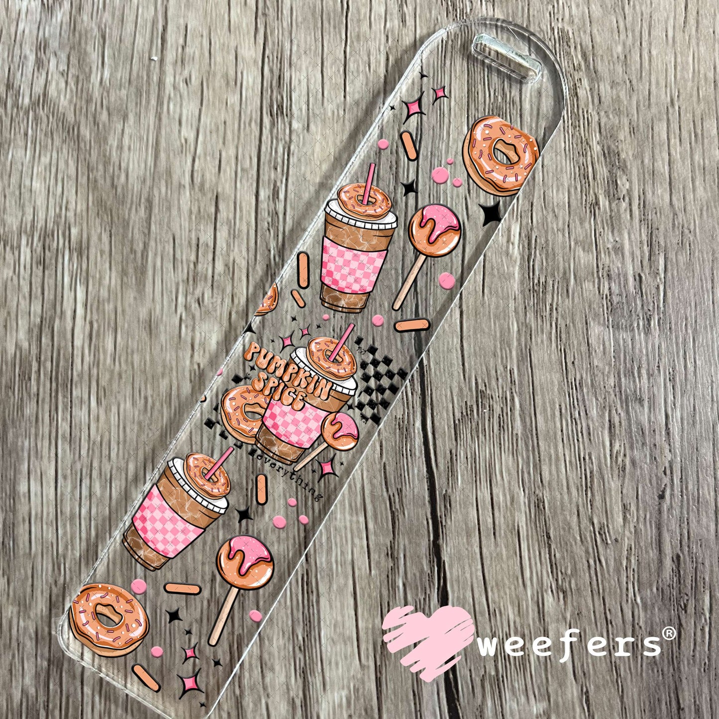 Pumpkin Spice UV DTF Cup Wrap Bookmark Weefers