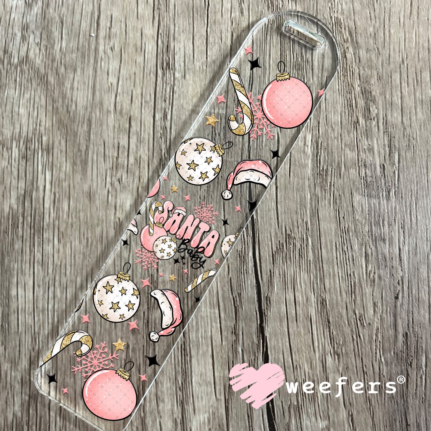Santa Baby Christmas UV DTF Cup Wrap Bookmark Weefers