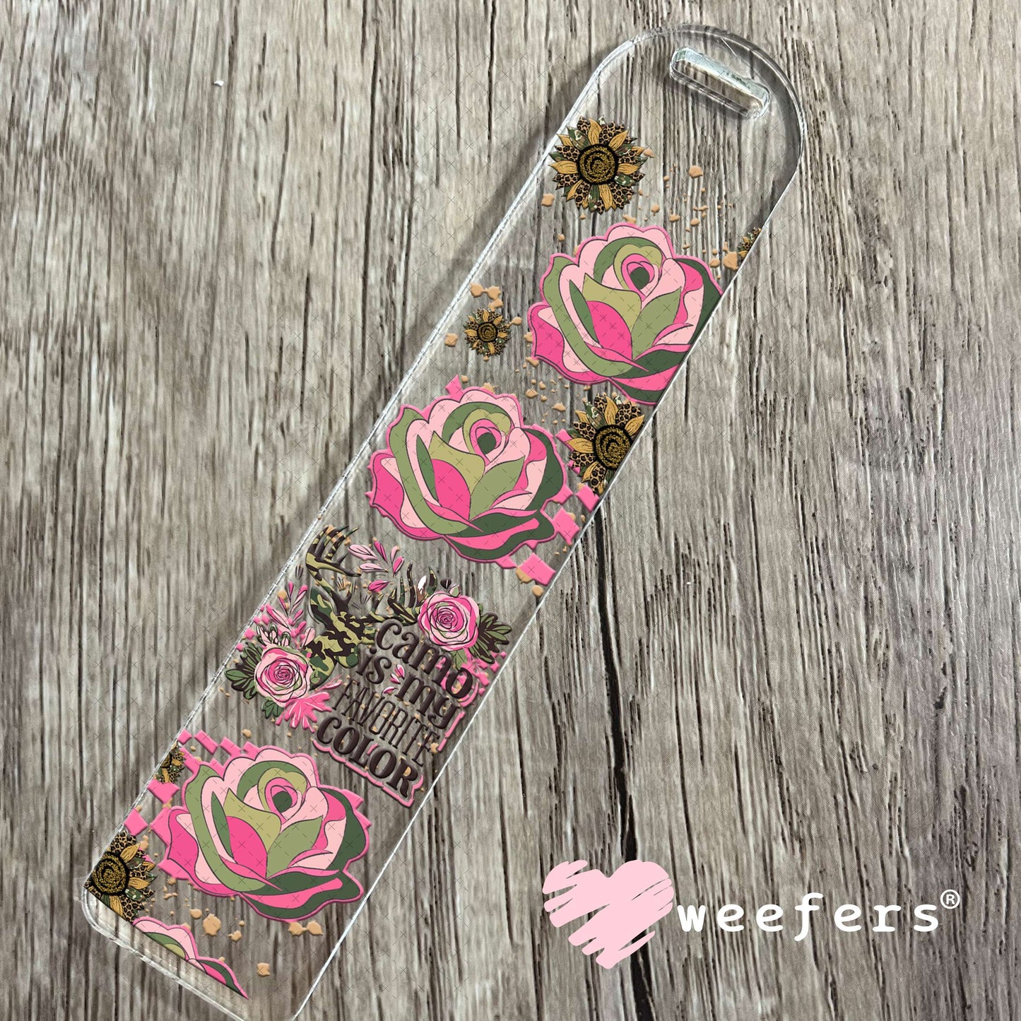 Camo is My Favorite Color UV DTF Cup Wrap - Weefers® Exclusive Bookmark Weefers