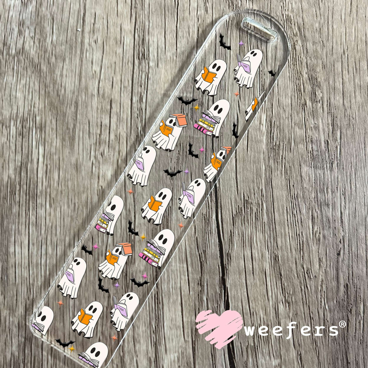 Ghost Readers Books UV DTF Cup Wrap Bookmark Weefers