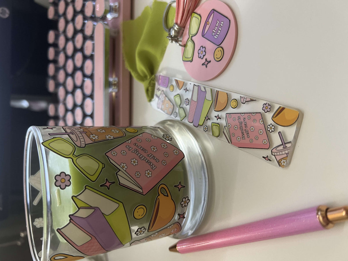 Self Care Book Lover Things UV DTF Cup Wrap Weefers
