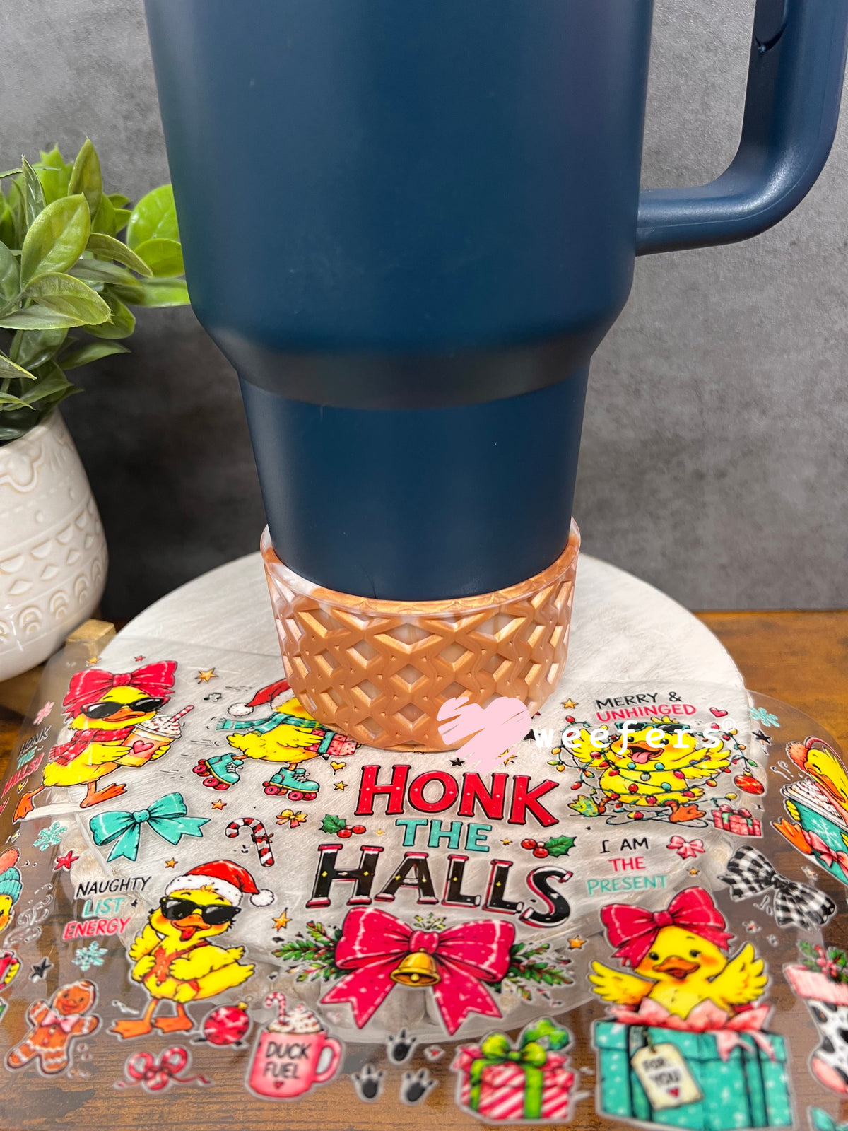 Honk Honk Christmas Premium 40oz Flip Top Tumbler DIY Crafting Kit