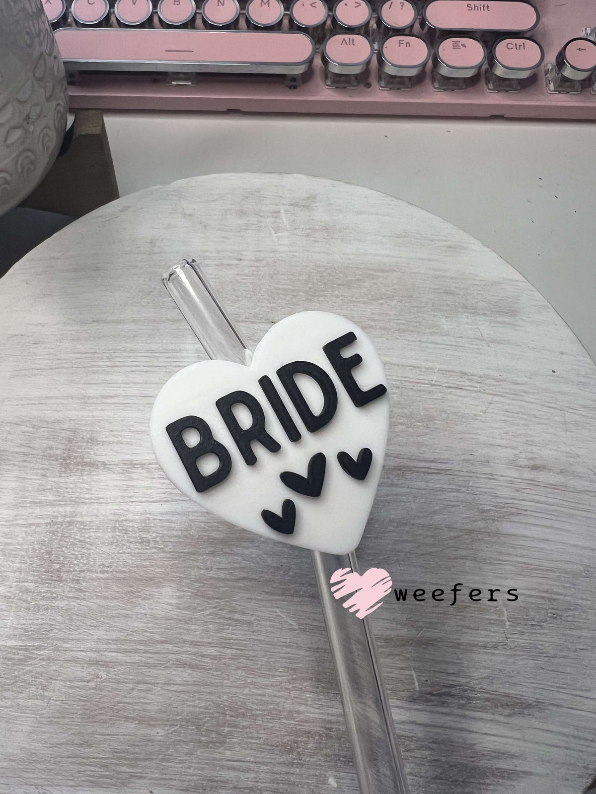 Bride Straw Topper Buddy Weefers