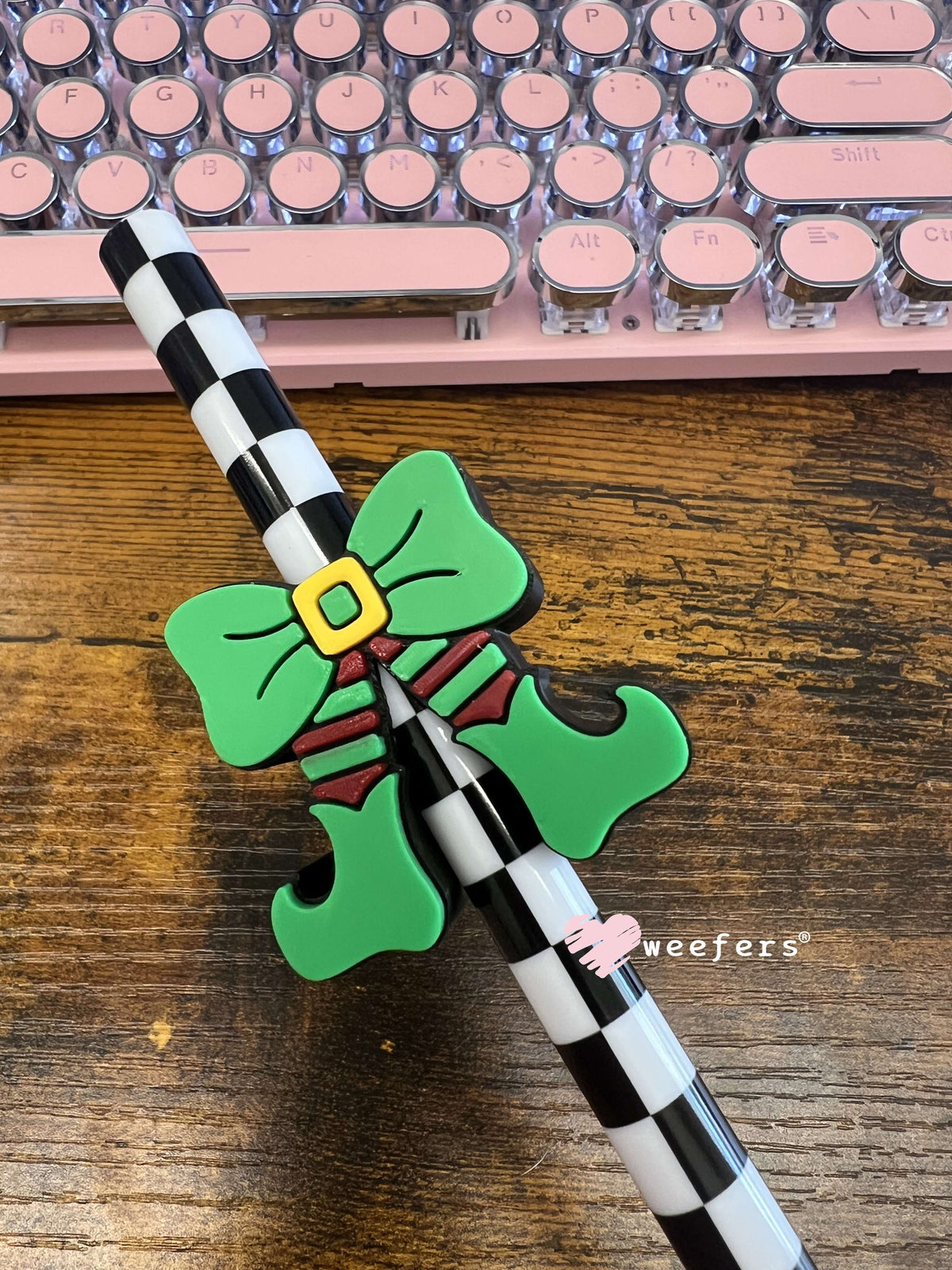 Elf Bow Straw Topper Buddy Large Weefers