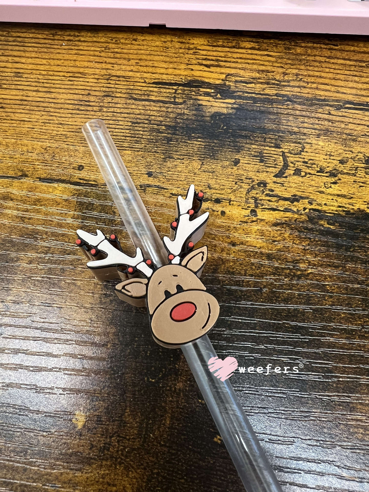 Reindeer Straw Topper Buddy Weefers