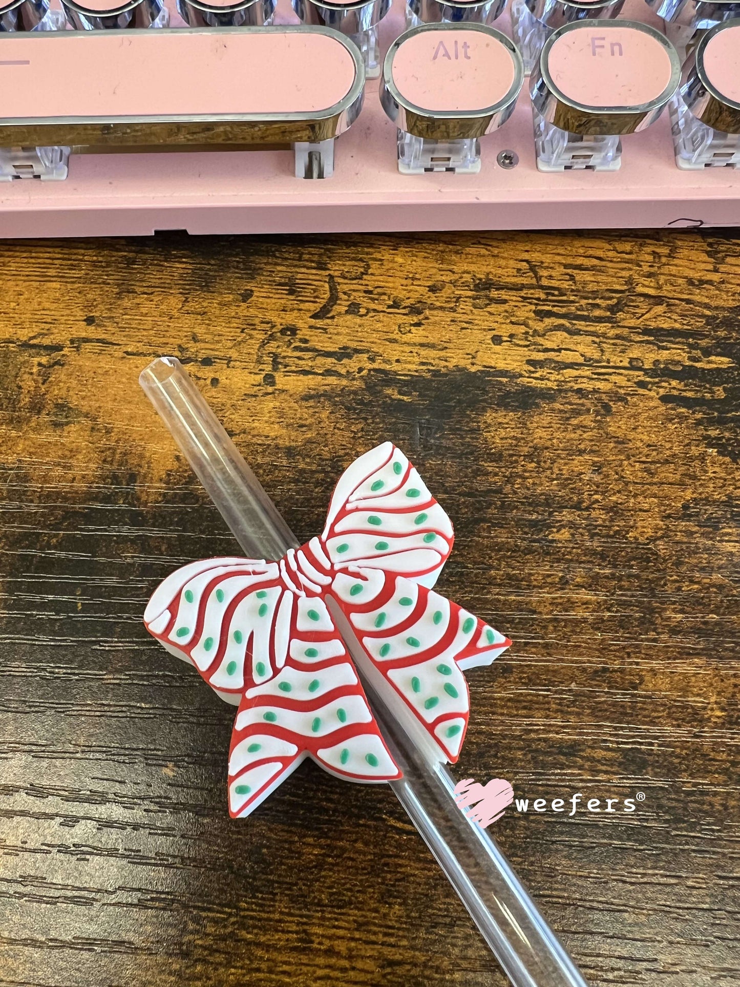 Little D Bow Straw Topper Buddy Weefers