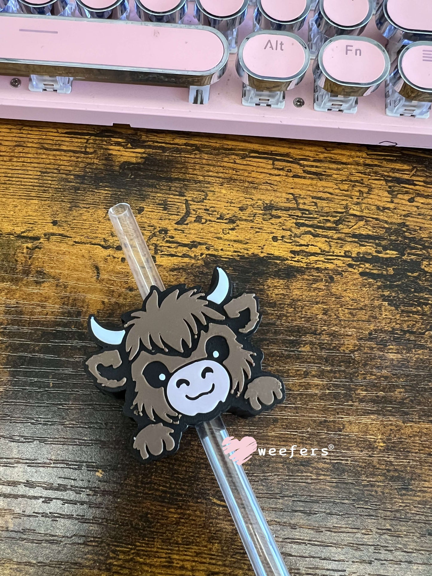 Baby Highlander Straw Topper Buddy Weefers