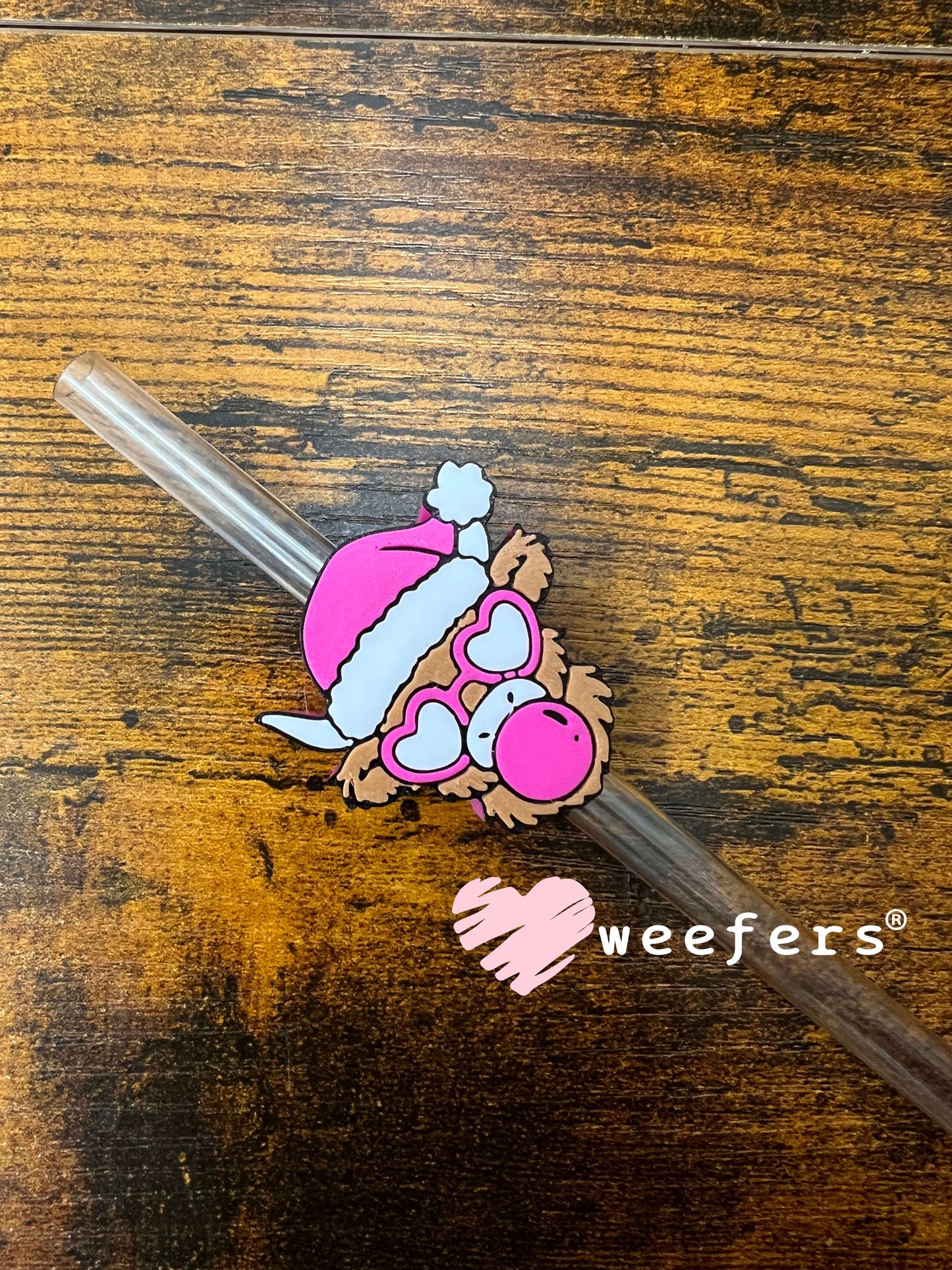 Christmas Highlander Bubblegum Straw Topper Buddy Weefers