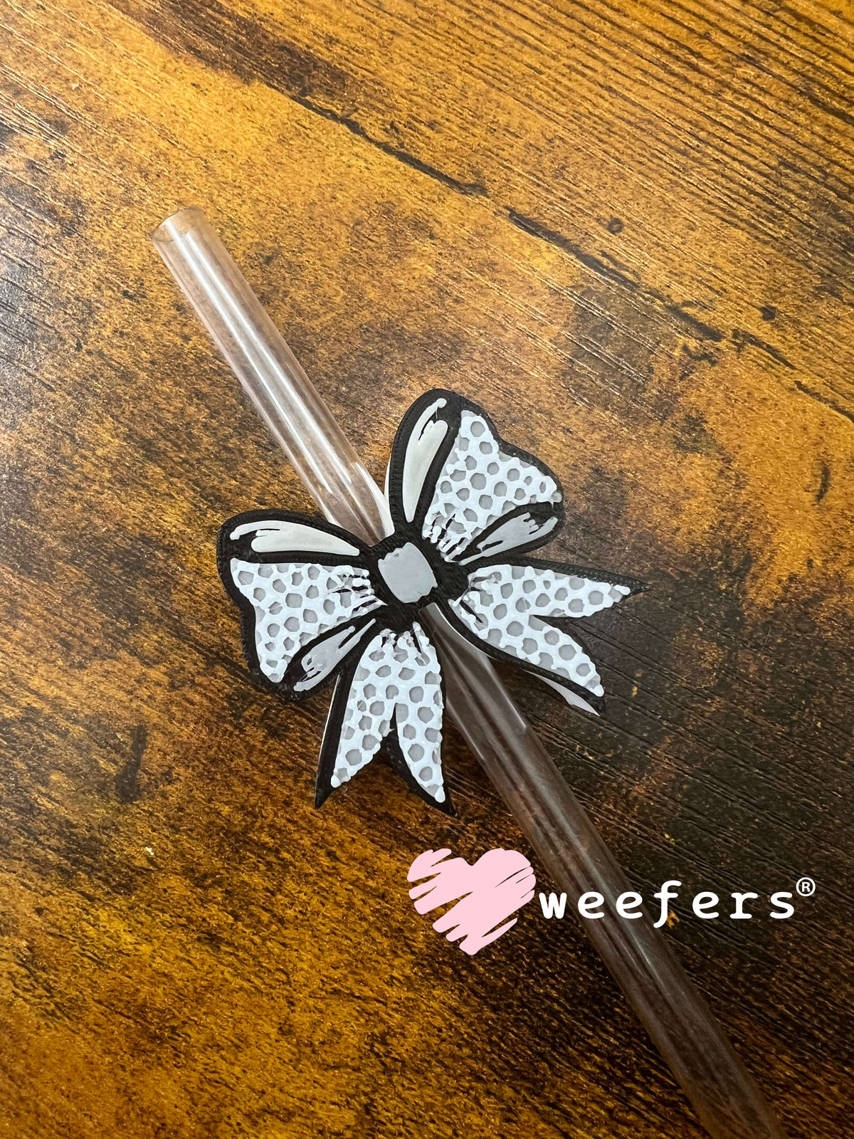 Golf Bow Straw Topper Buddy (Fits both 8mm and 10mm Straws) Weefers