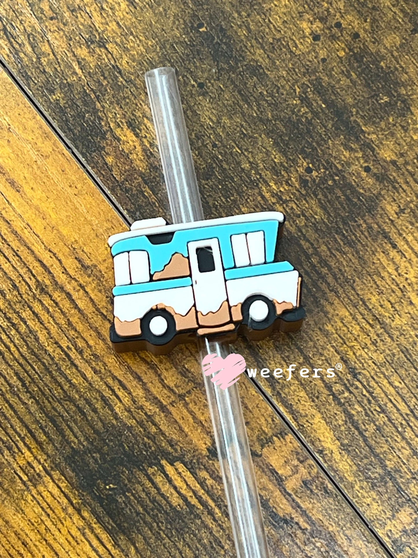 Retro RV Camper Straw Topper Buddy Weefers
