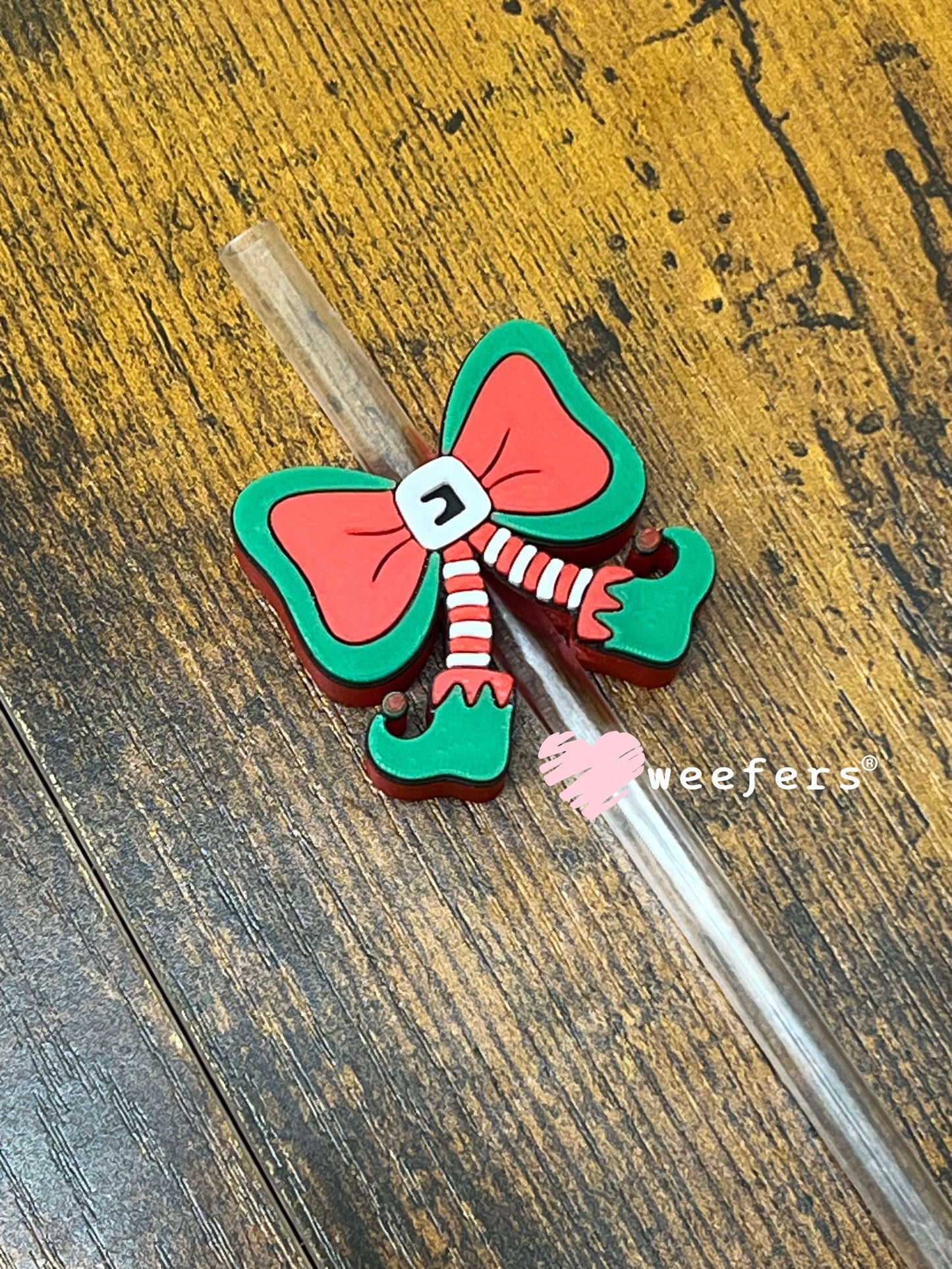 Elf Bow Ver 2 Straw Topper Buddy Weefers