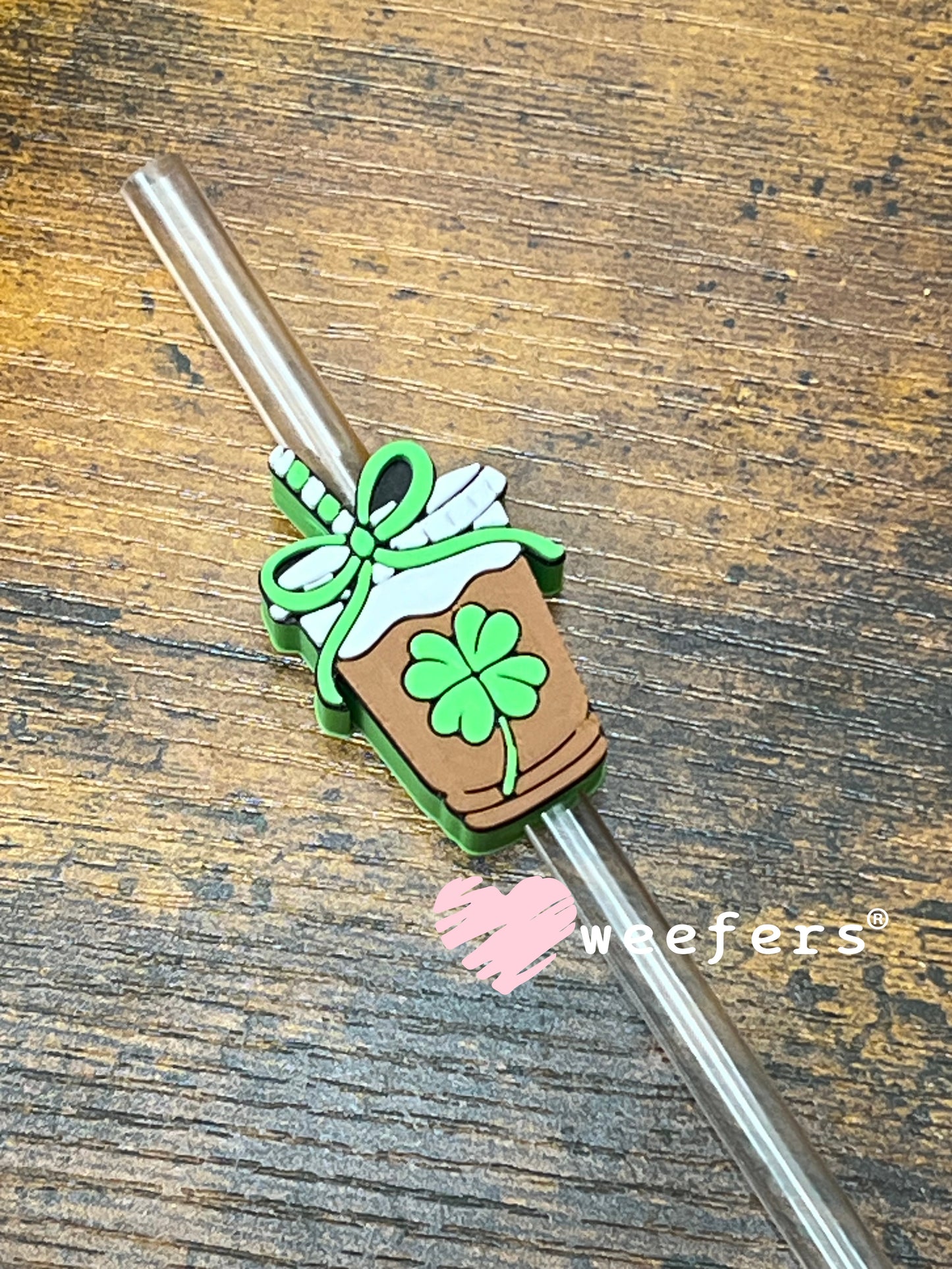 Straw Topper Buddy - St. Patrick's Day Iced Coffee Weefers