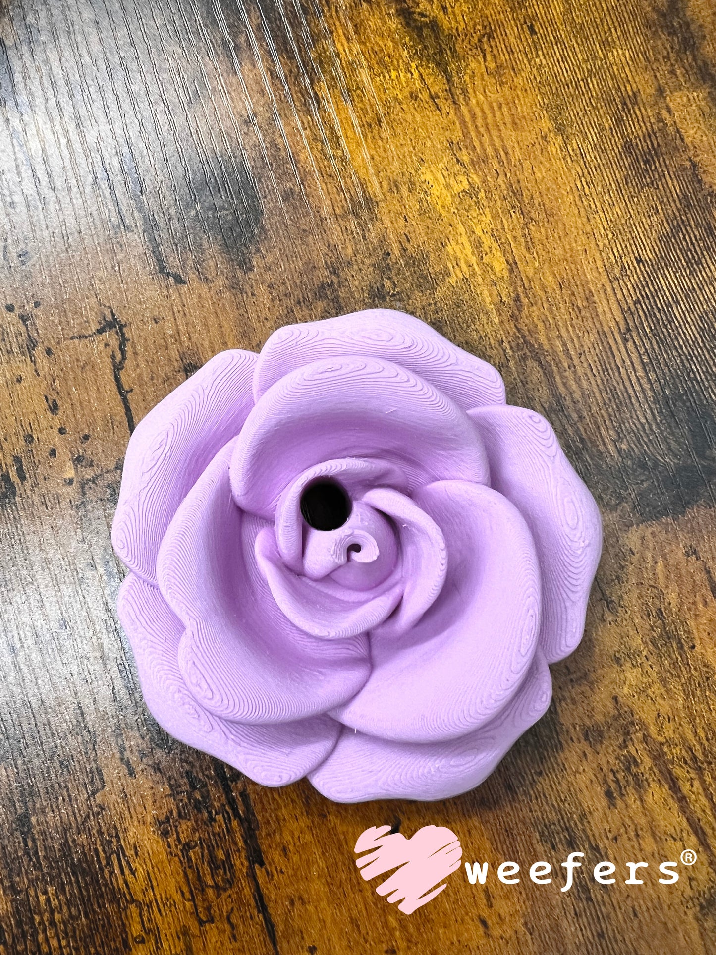 16oz Rose Lid Toppers for Tumblers | Bridesmaid & Event Drinkware Accessory Lilac Purple Weefers