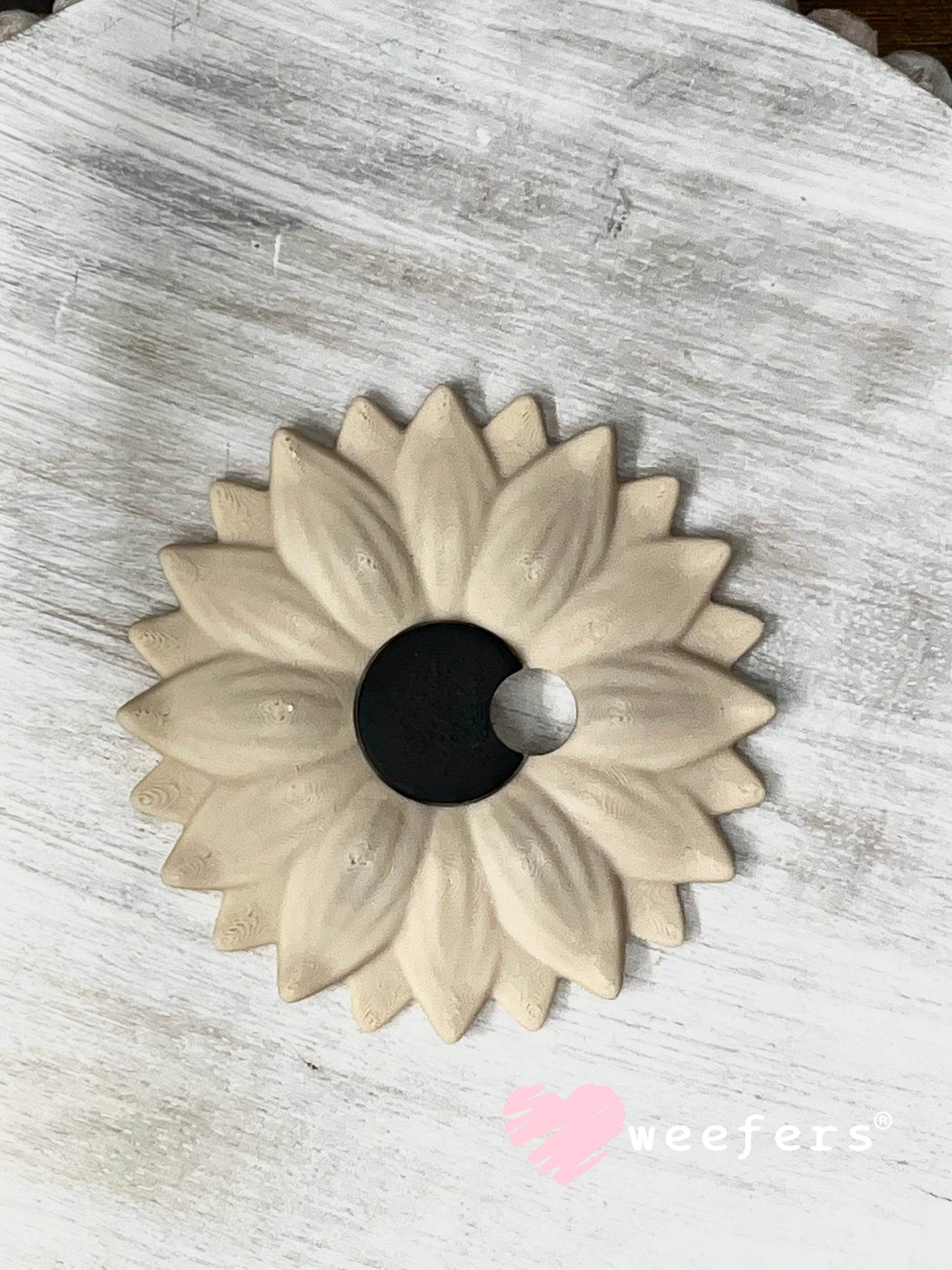 Lid Topper - Sunflower - Rustic Tan (Fits 16oz Can Shaped Cups) Weefers