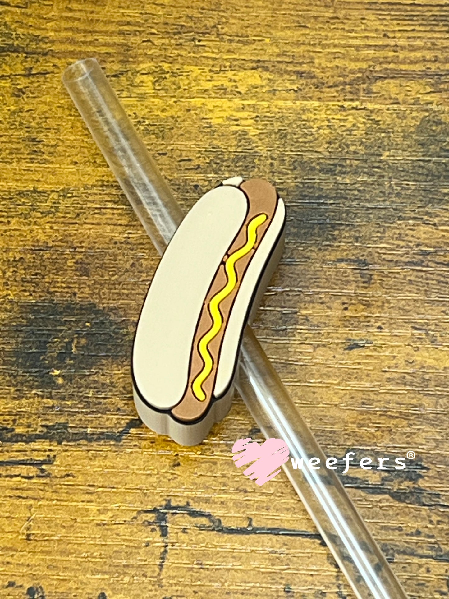 Straw Topper Buddy - Hot Dog (Fits both 8mm and 10mm straws) Weefers