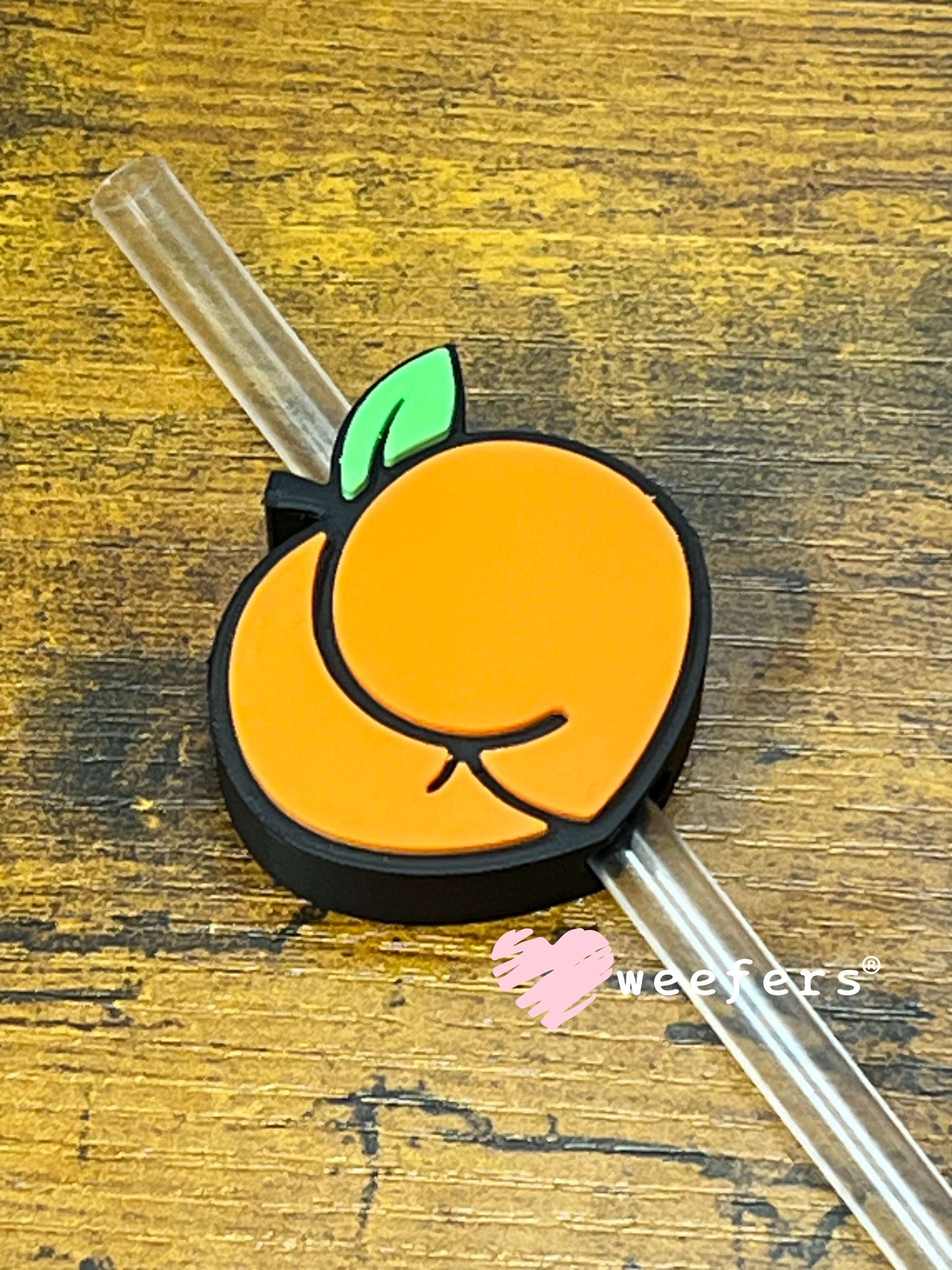 Straw Topper Buddy - Peach (Fits both 8mm and 10mm straws) Weefers