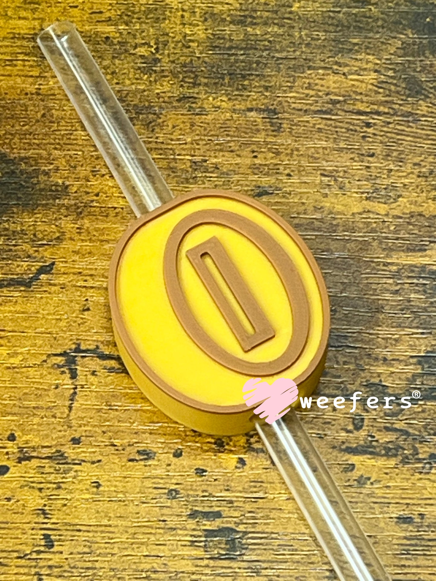 Straw Topper Buddy - Game Coin (Fits both 8mm and 10mm straws) Weefers