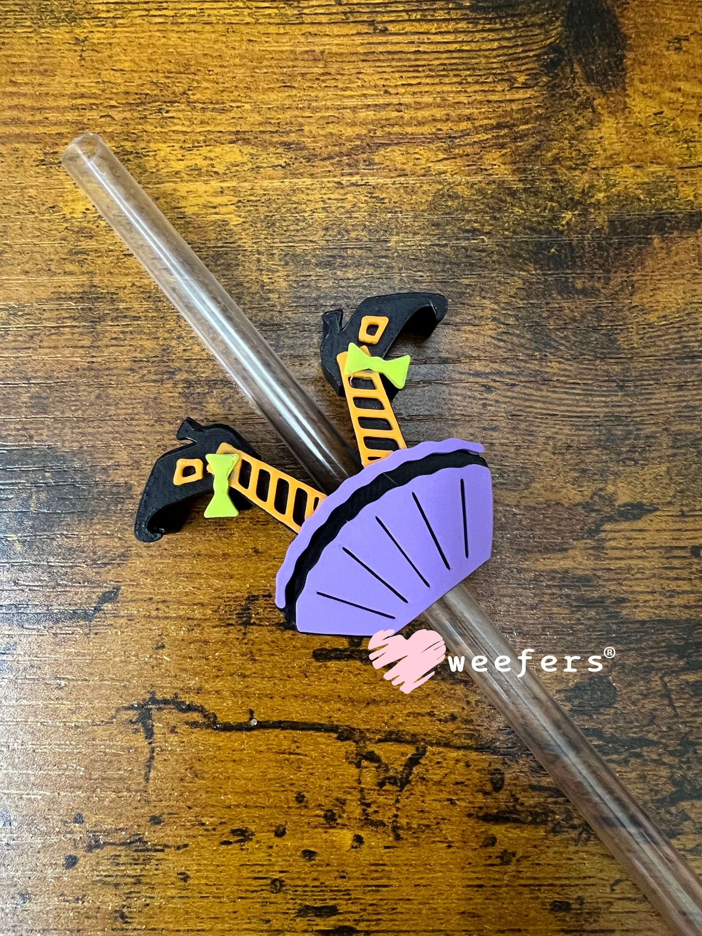 Witches Legs Straw Topper Buddy (Fits Both 8mm and 10mm straws) Weefers