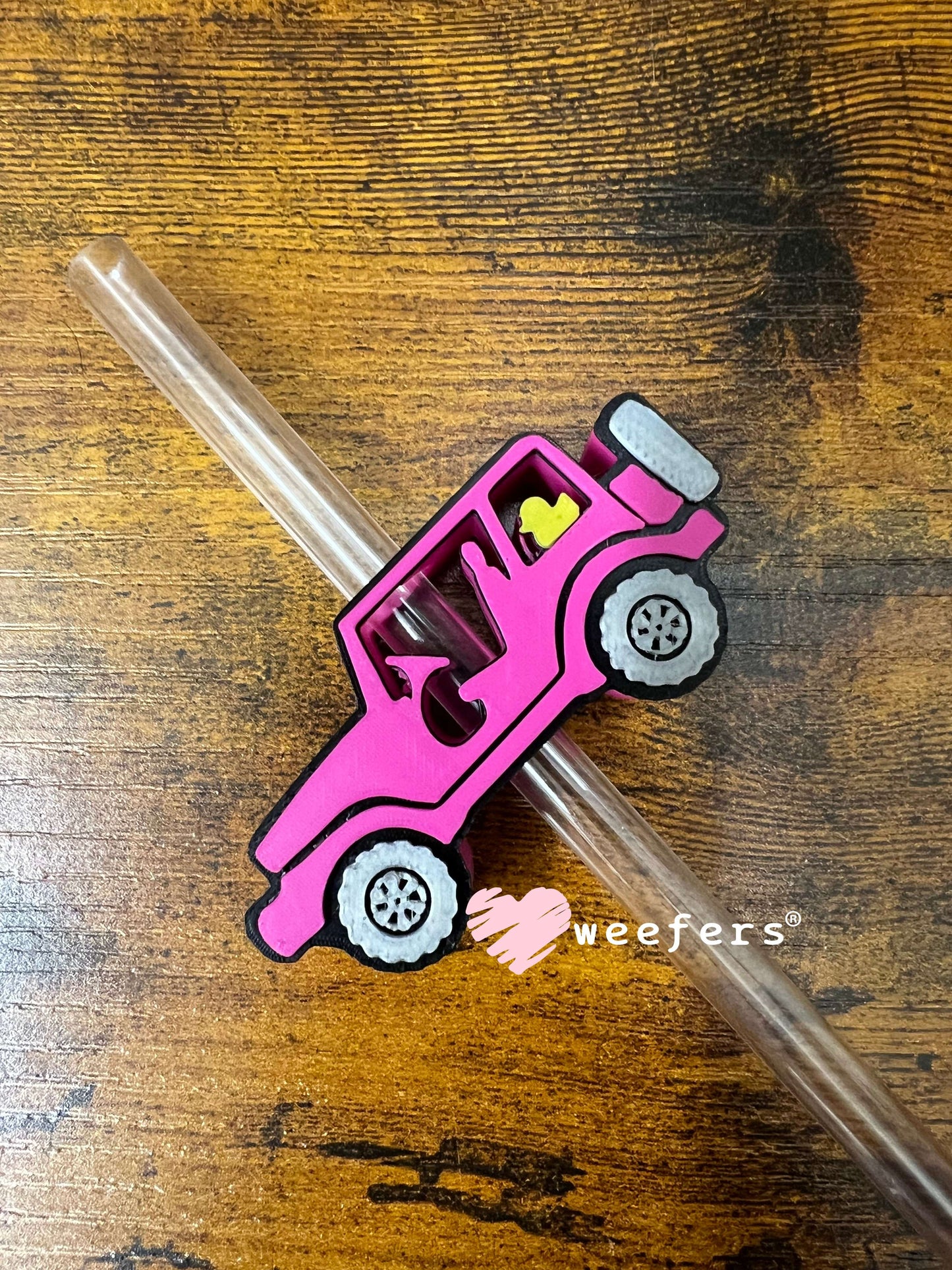 Straw Topper Buddy - Magenta Off Road (Fits both 8mm and 10mm straws) Weefers