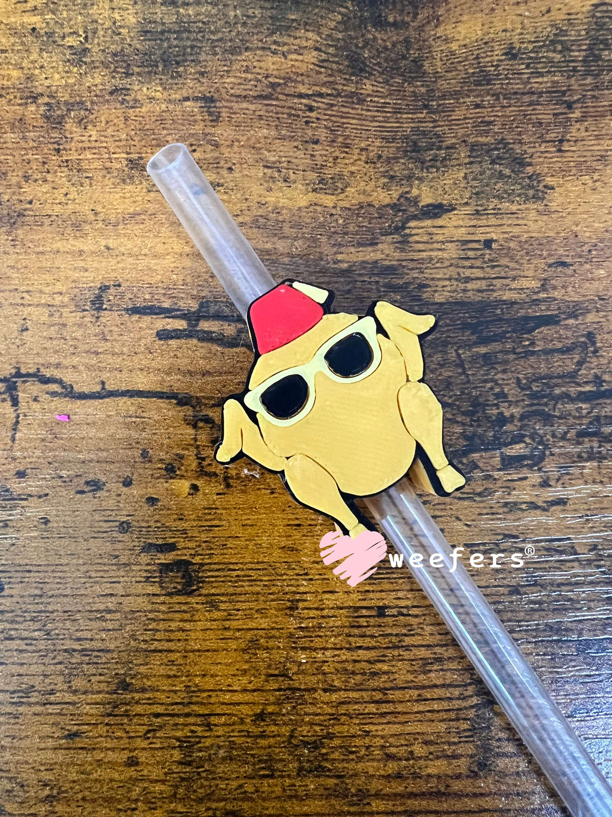 Turkey with friends - Straw Topper Buddy (Fits both 8mm and 10mm straws) Weefers
