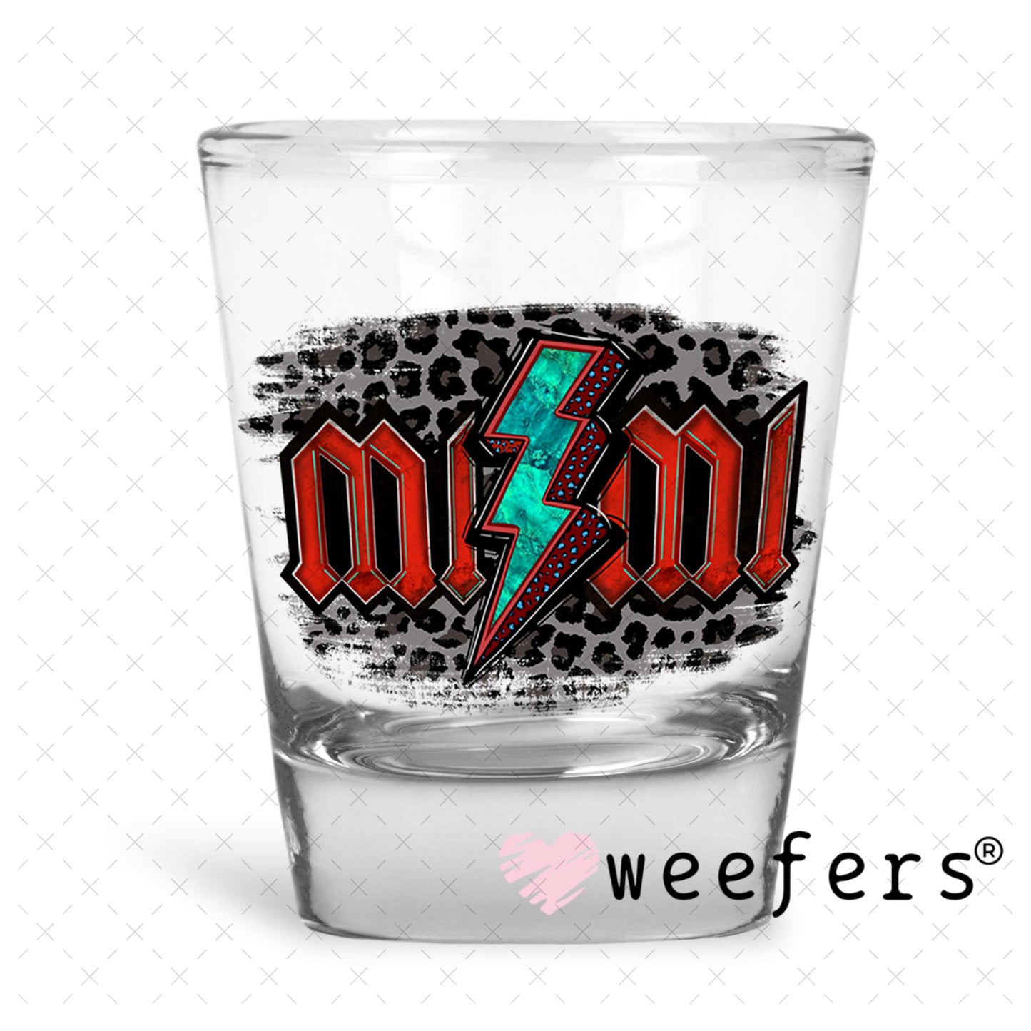 Mimi Western UV DTF Decal Shot Glass Heavy Base Weefers