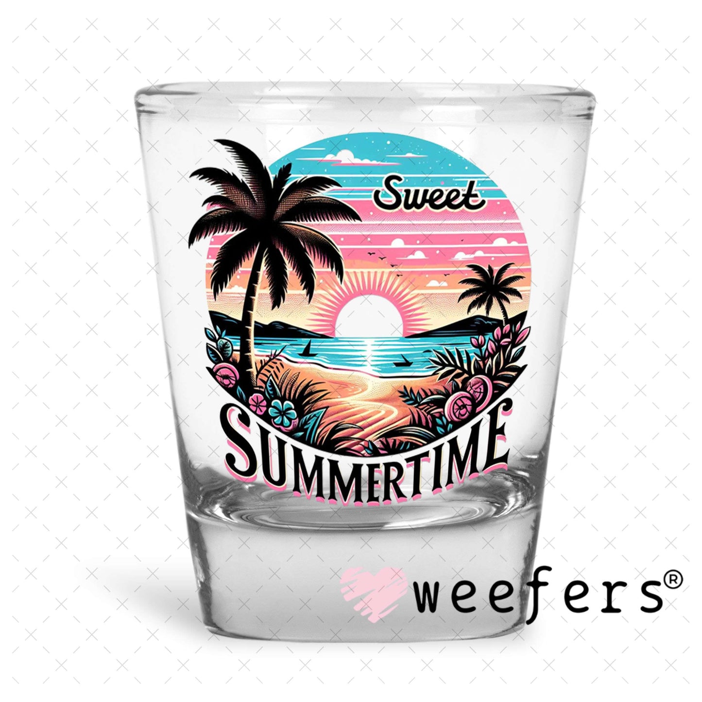 UV DTF Decal - Summertime Shot Glass Heavy Base Weefers