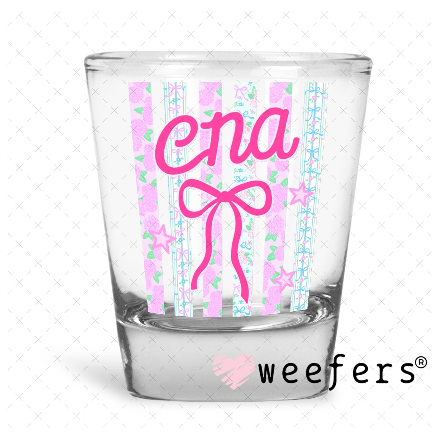 UV DTF Decal - CNA Coquette Shot Glass Heavy Base Weefers