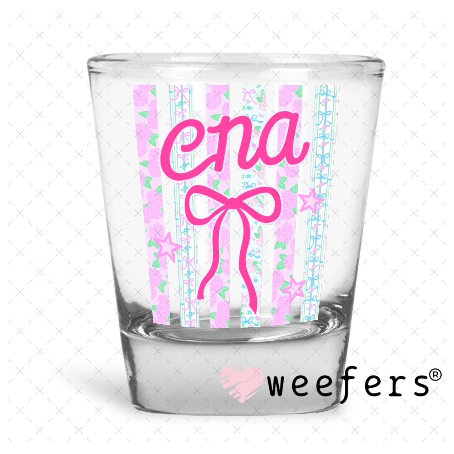 UV DTF Decal - CNA Coquette Shot Glass Heavy Base Weefers