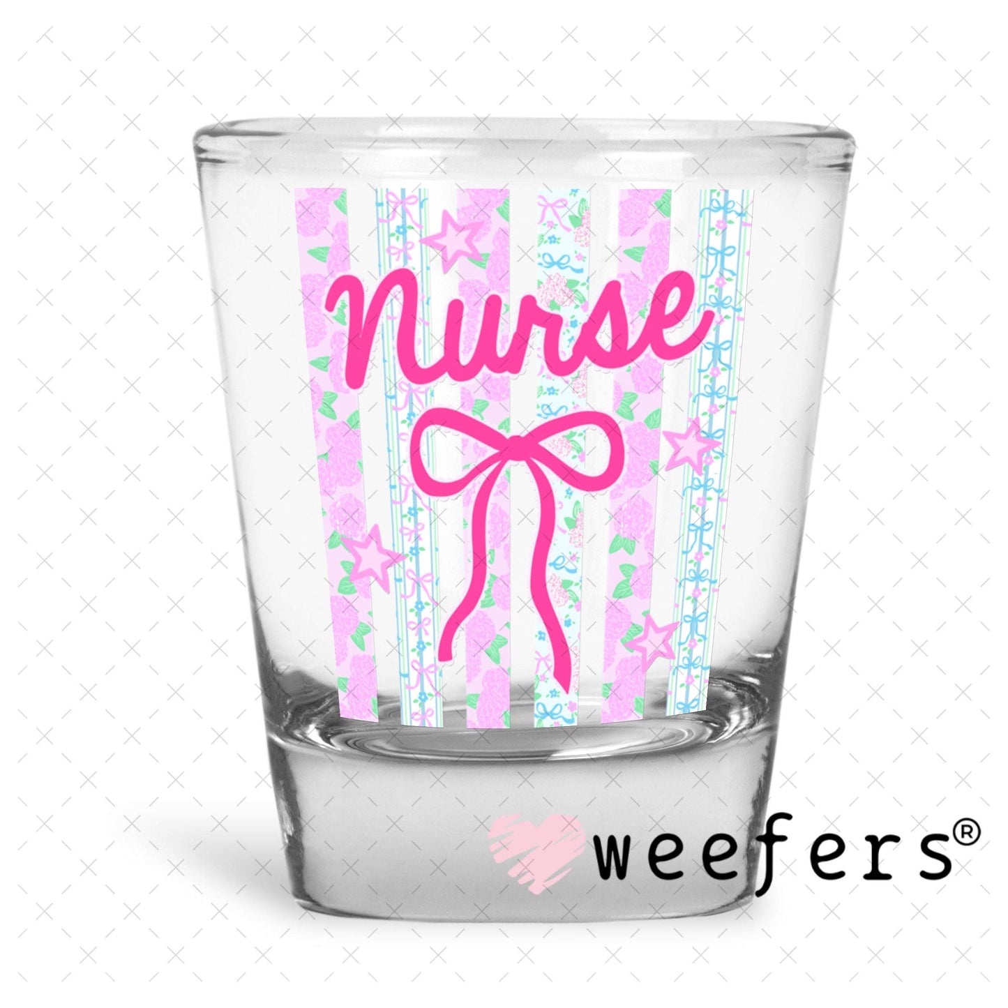 UV DTF Decal - Nurse Coquette Shot Glass Heavy Base Weefers