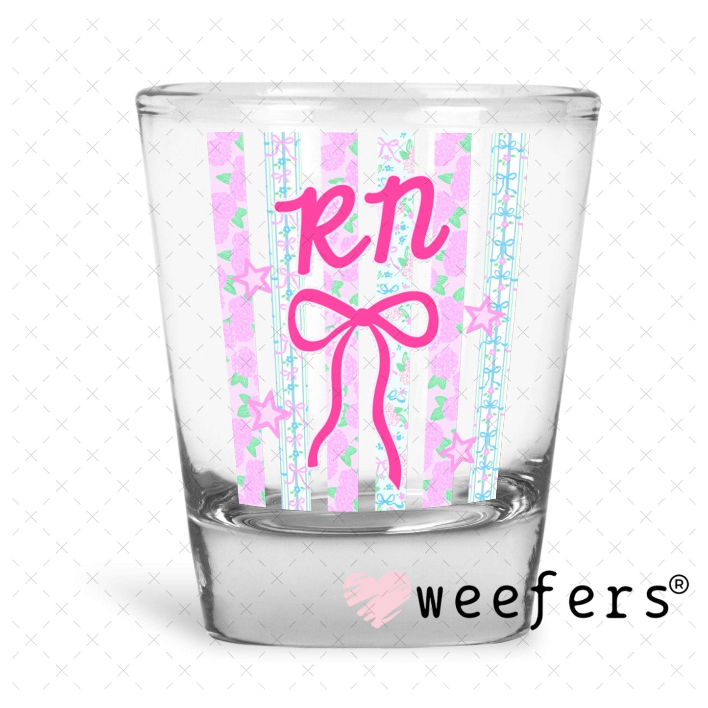 UV DTF Decal - RN Coquette Shot Glass Heavy Base Weefers