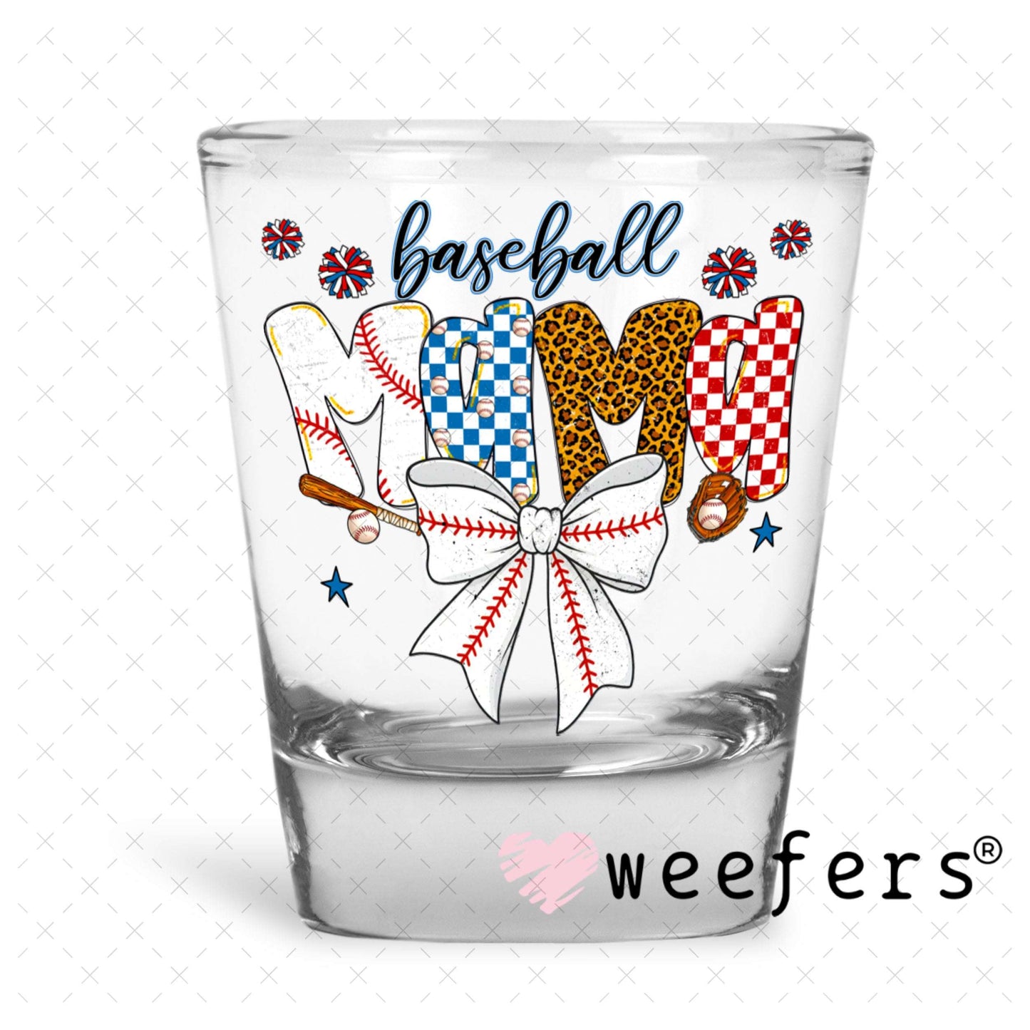 UV DTF Decal - Basball Mama Shot Glass Heavy Base Weefers