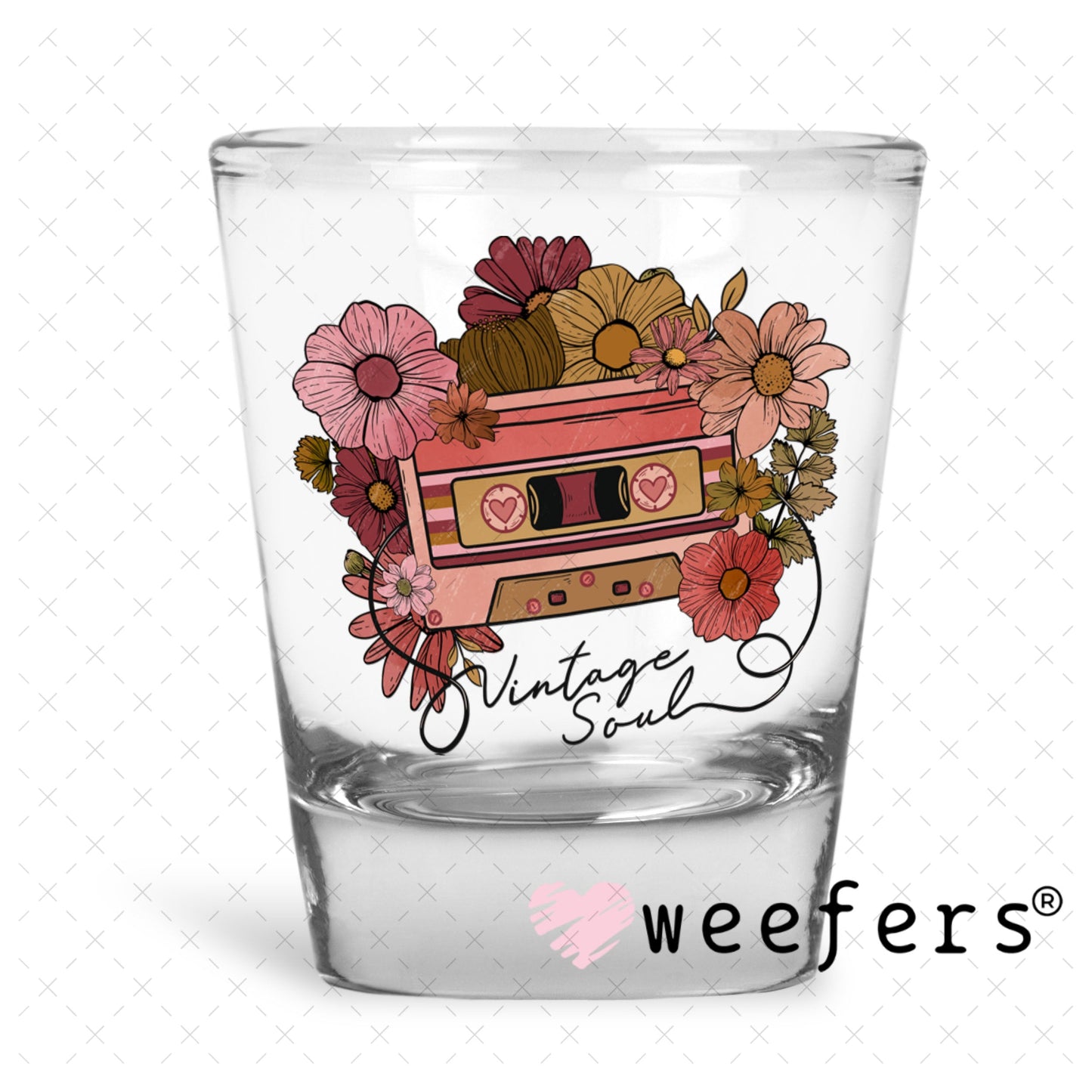 UV DTF Decal - Vintage Soul Shot Glass Heavy Base Weefers